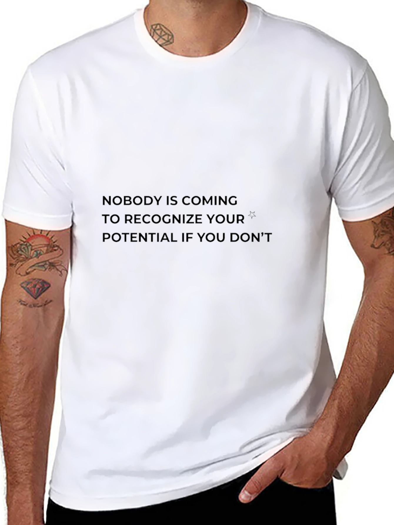 Inspirational Quote Black T-Shirt