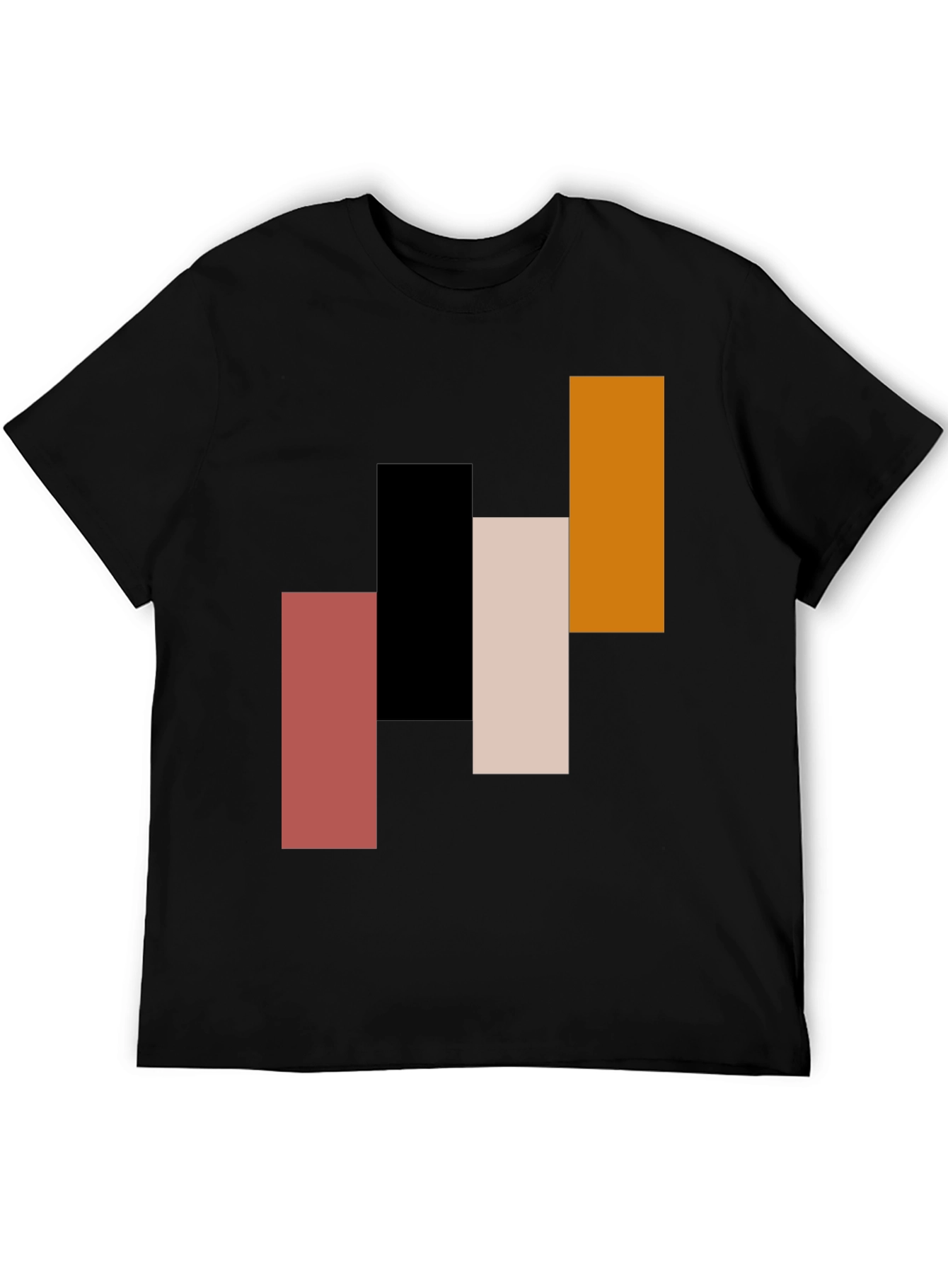 Modern Abstract Geometric Rectangle T-Shirt