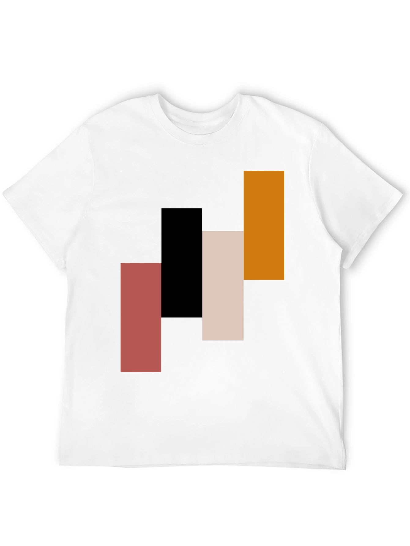 Modern Abstract Geometric Rectangle T-Shirt