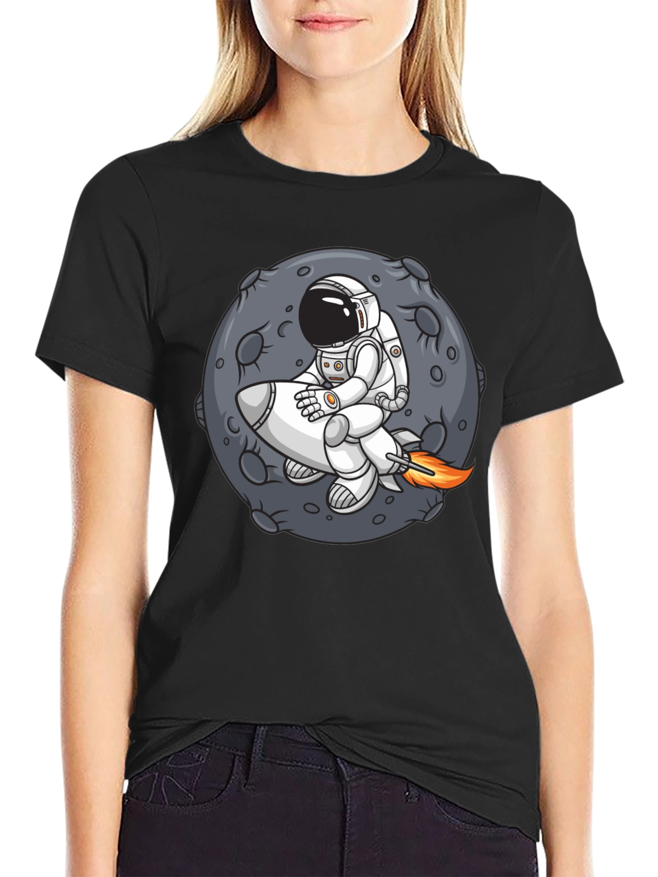 Astronaut Rocket Ride Graphic Tee