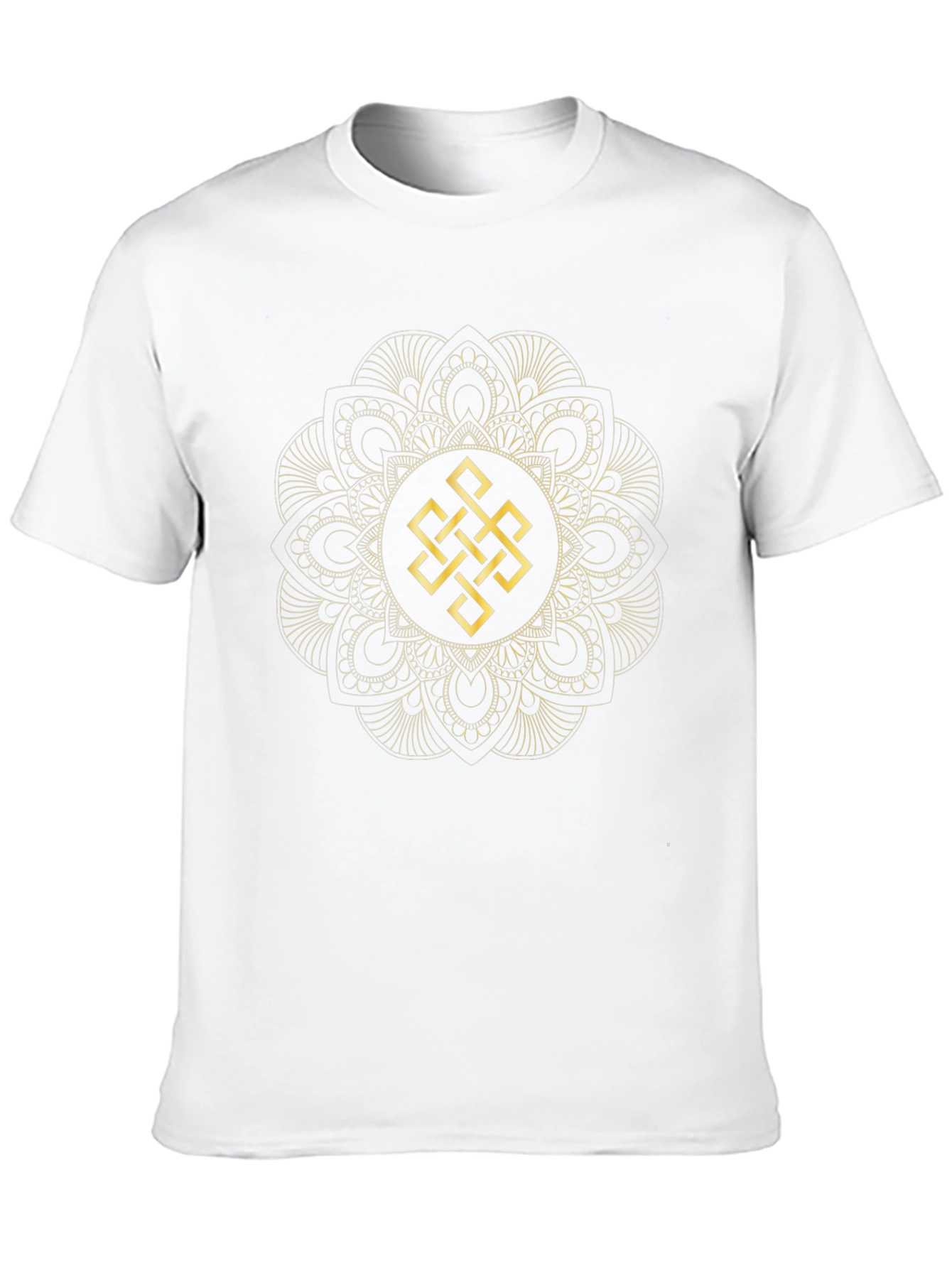 Endless Knot Mandala Black T-Shirt