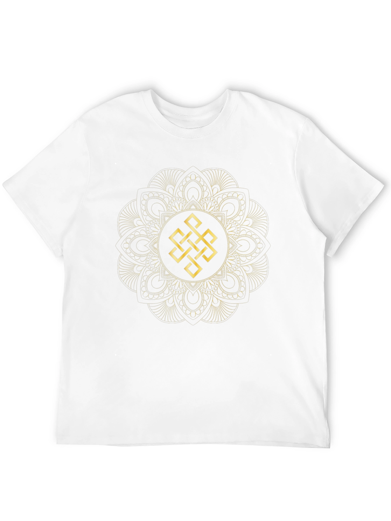 Endless Knot Mandala Black T-Shirt