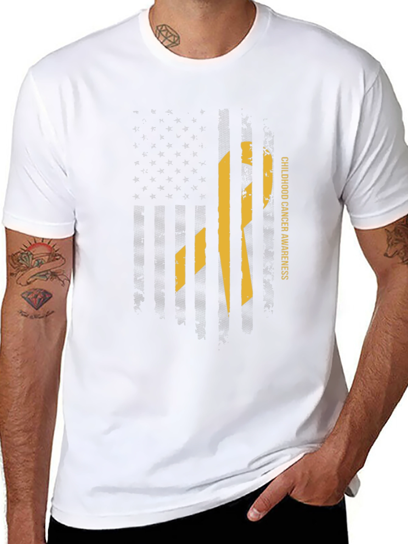 Childhood Cancer Awareness Ribbon T-Shirt