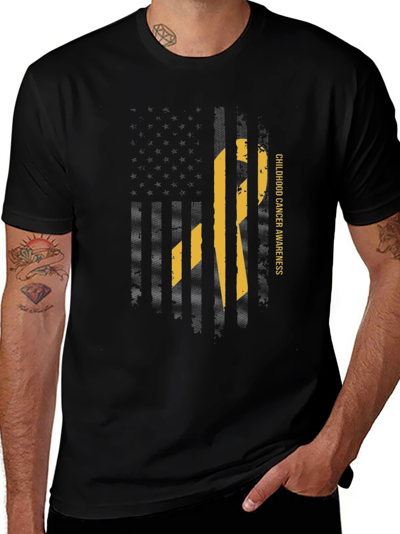 Childhood Cancer Awareness Ribbon T-Shirt