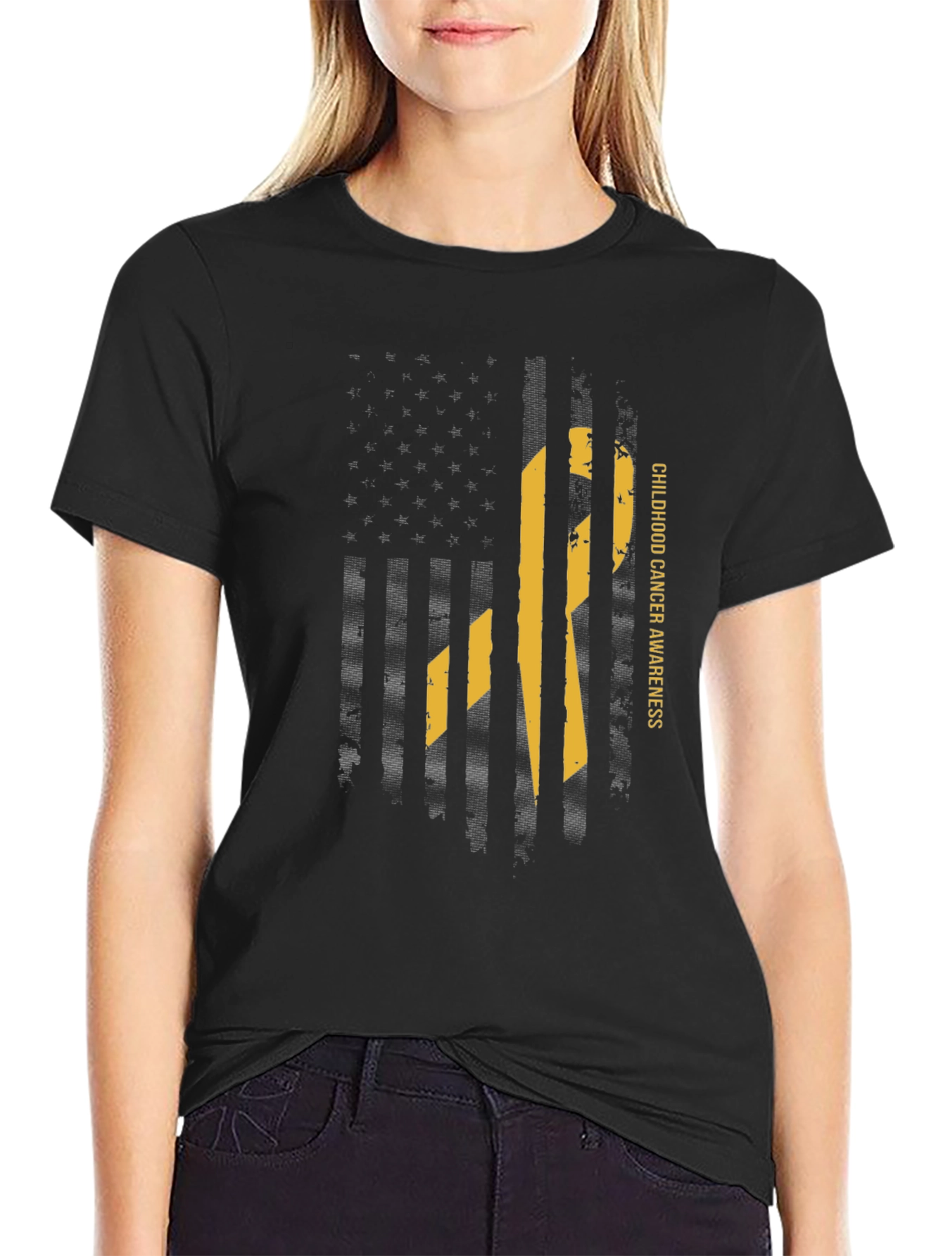 Childhood Cancer Awareness Ribbon T-Shirt