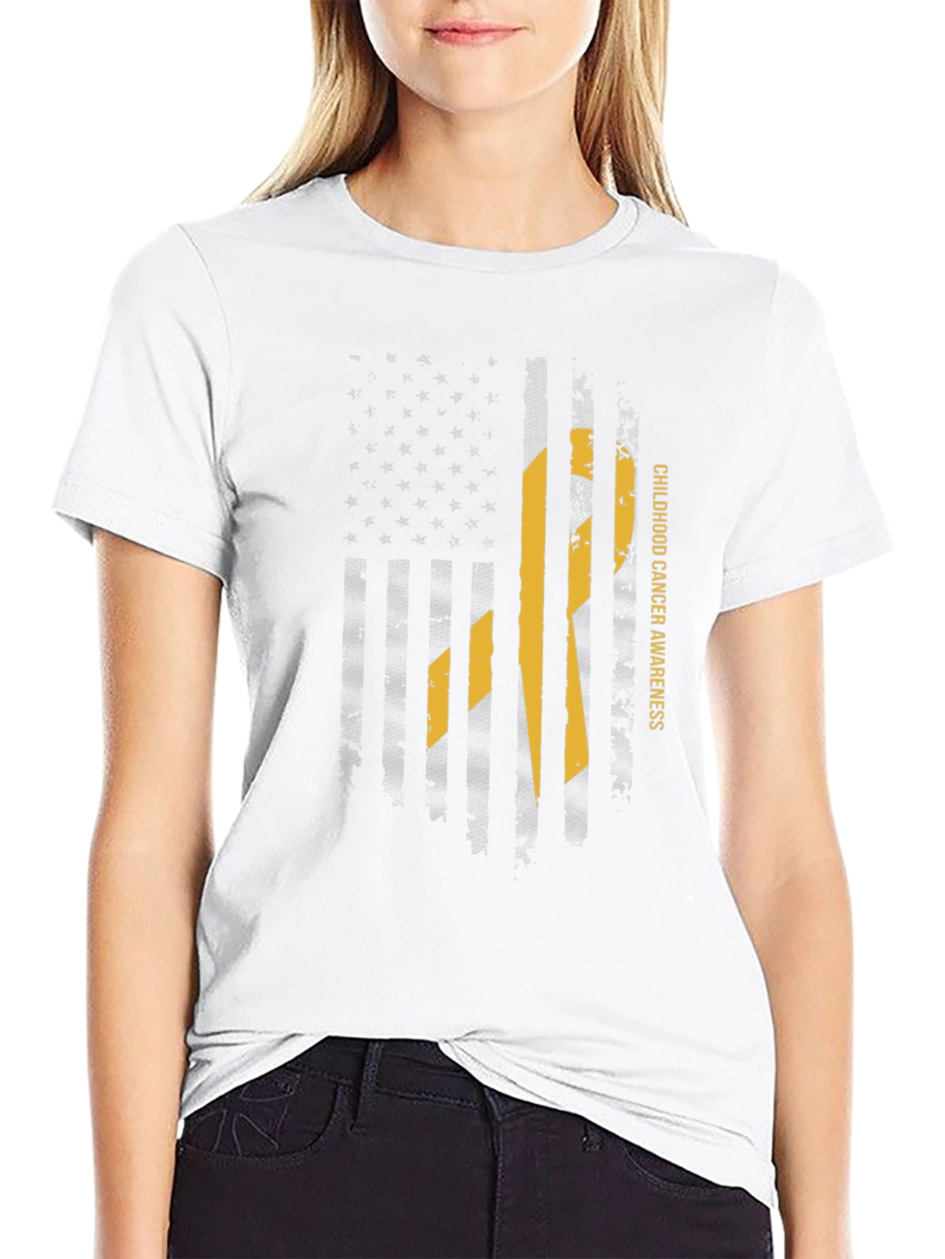 Childhood Cancer Awareness Ribbon T-Shirt