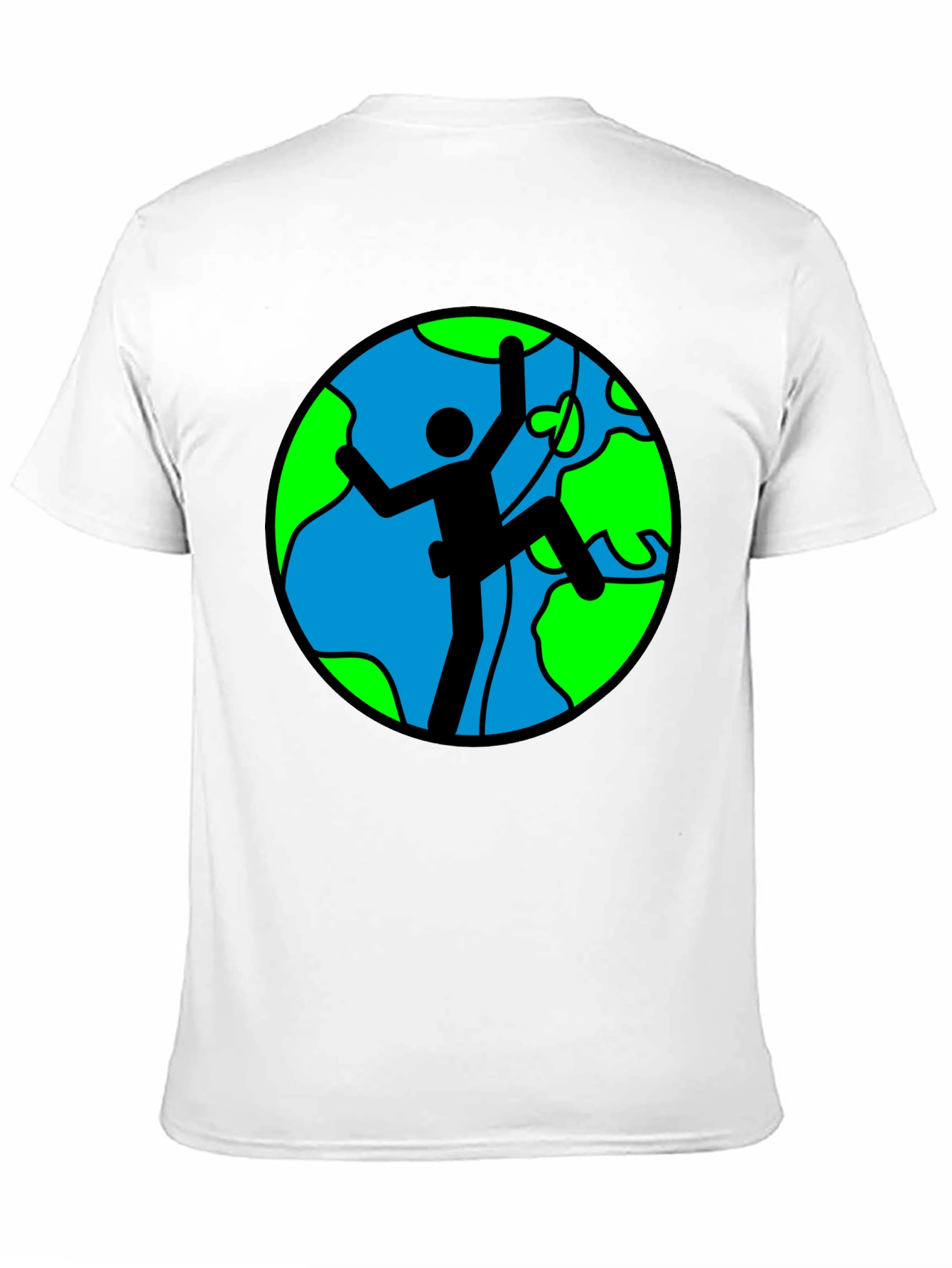 Climbing Earth Graphic Black T-Shirt