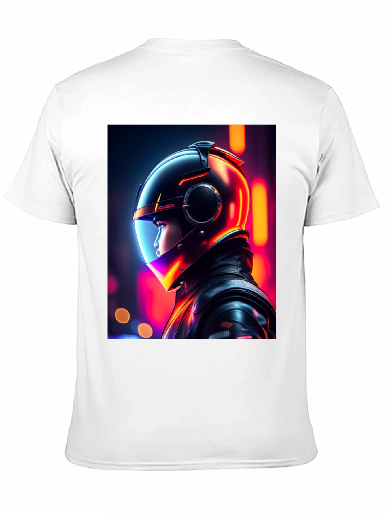 Neon Rider Graphic Tee - Futuristic Streetwear Style