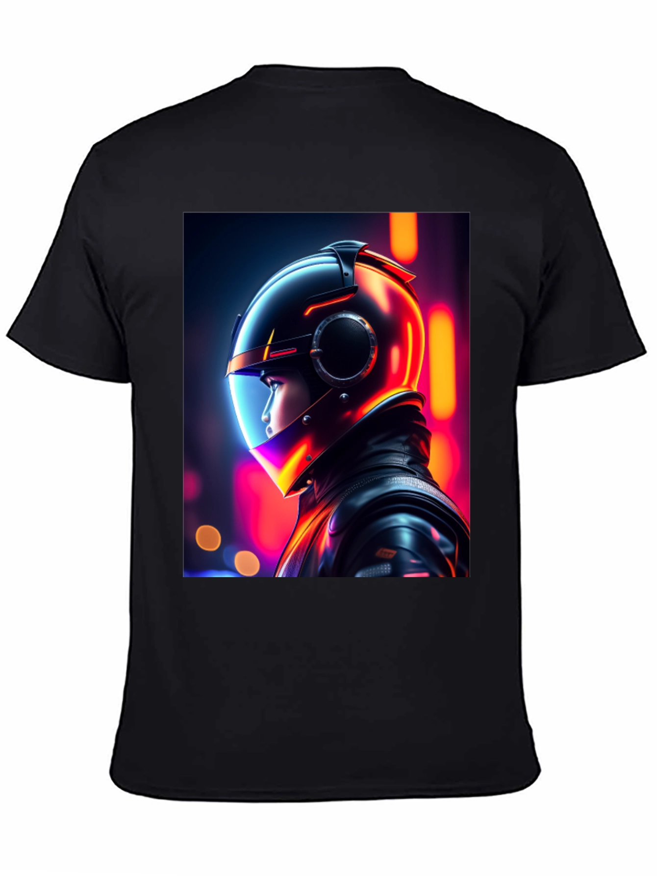 Neon Rider Graphic Tee - Futuristic Streetwear Style