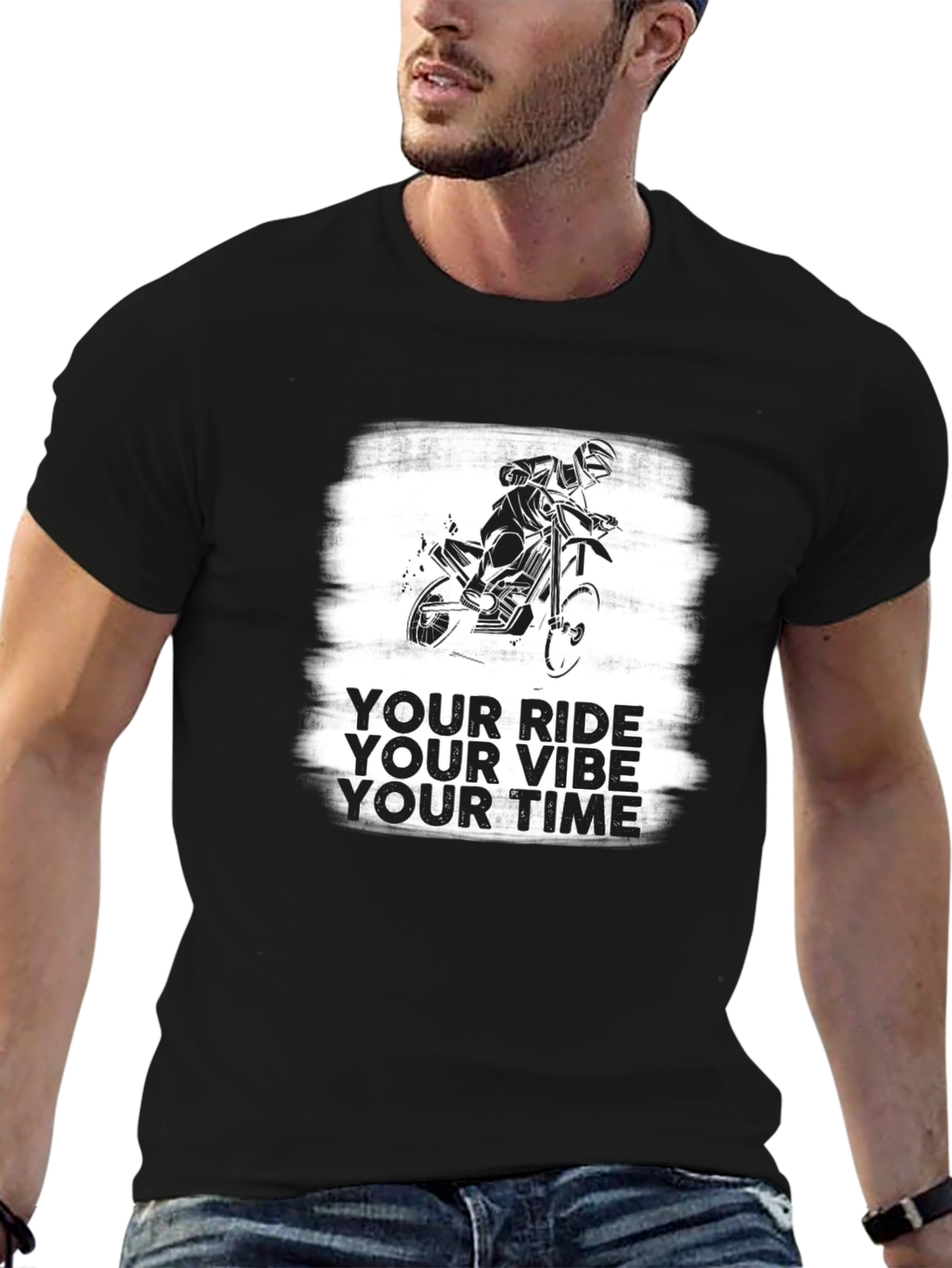 Motorcycle Graphic T-Shirt - Ride Your Vibe