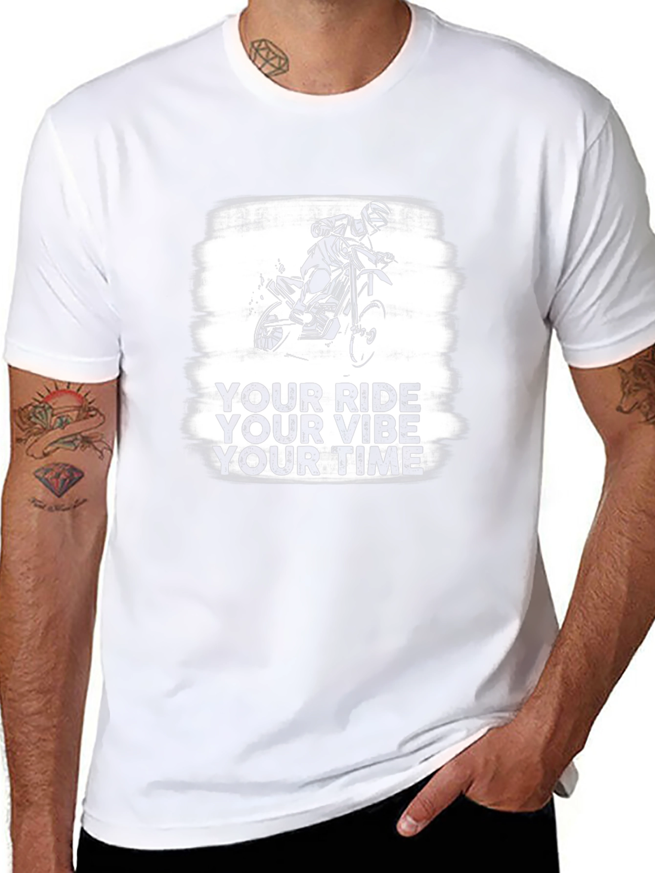 Motorcycle Graphic T-Shirt - Ride Your Vibe