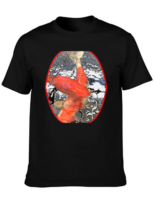 Koi Fish Graphic Tee - Unique Aquatic Design