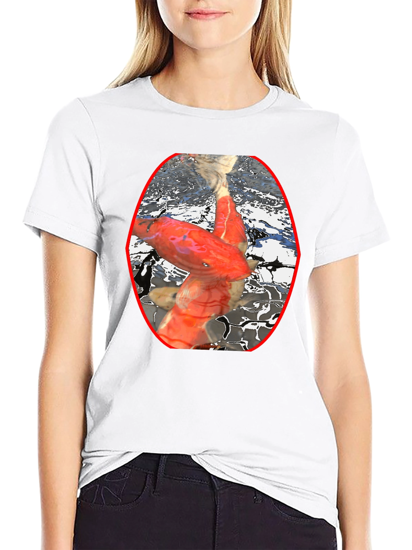 Koi Fish Graphic Tee - Unique Aquatic Design