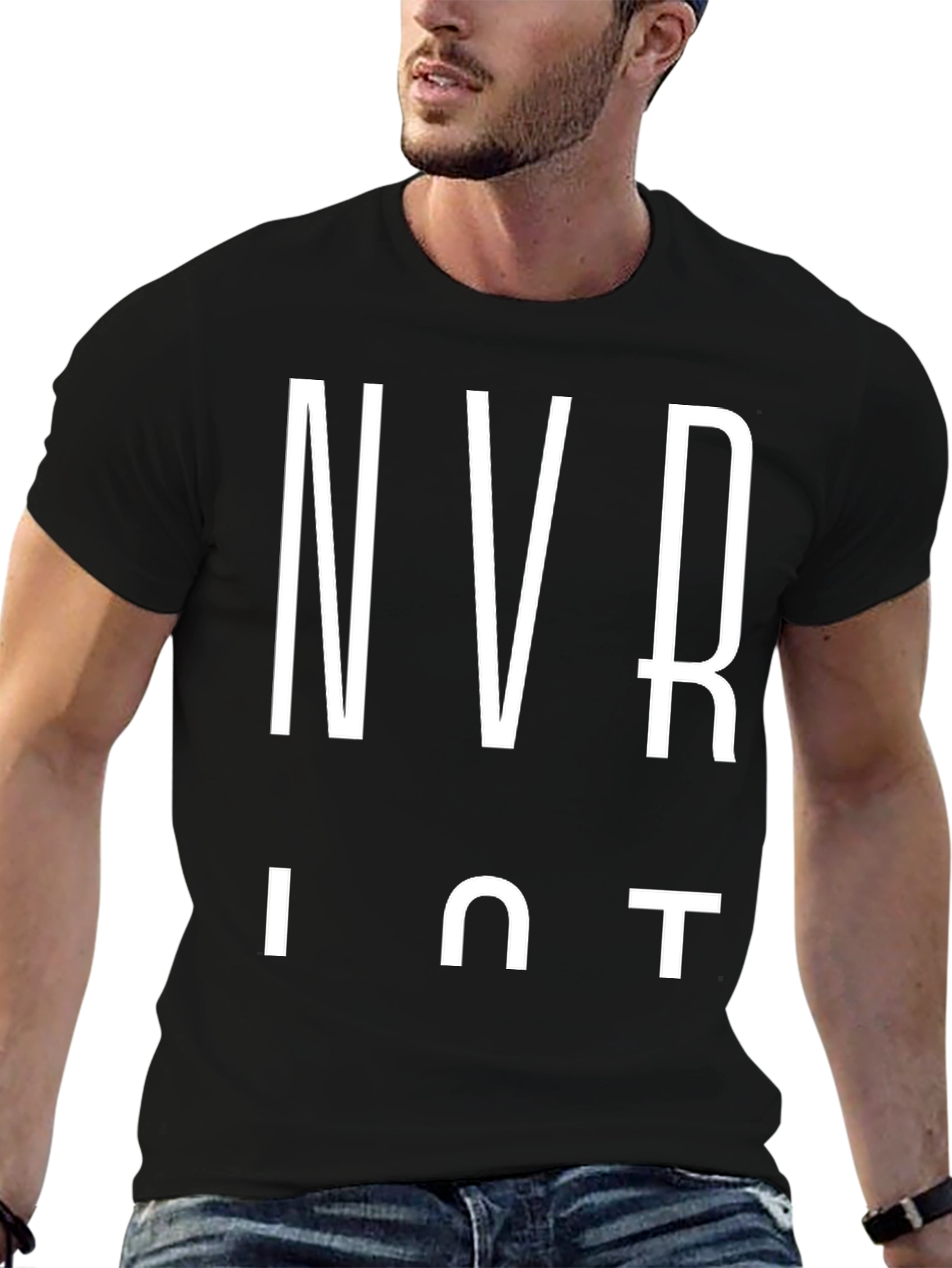 NVR IUT Black Graphic T-Shirt