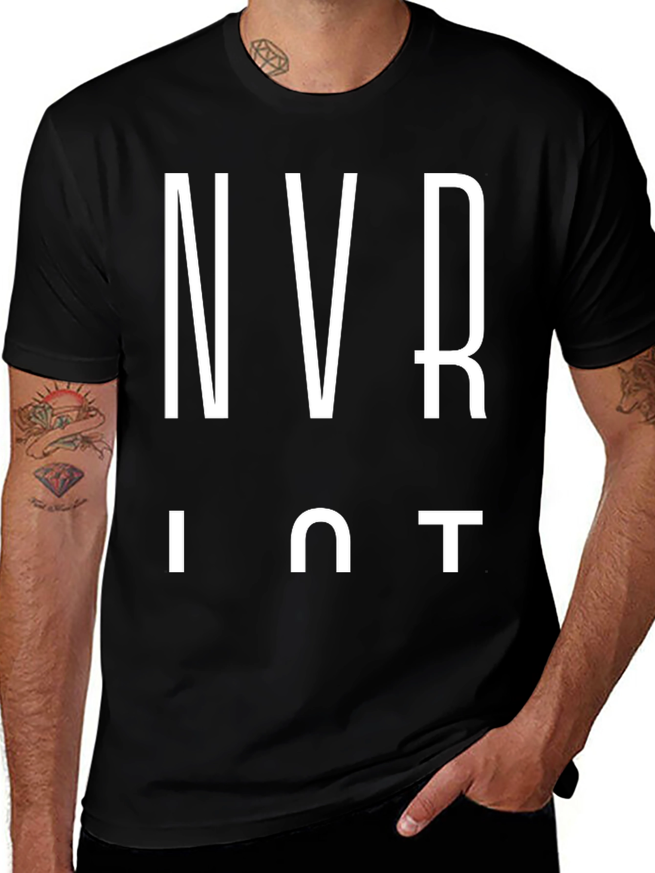 NVR IUT Black Graphic T-Shirt