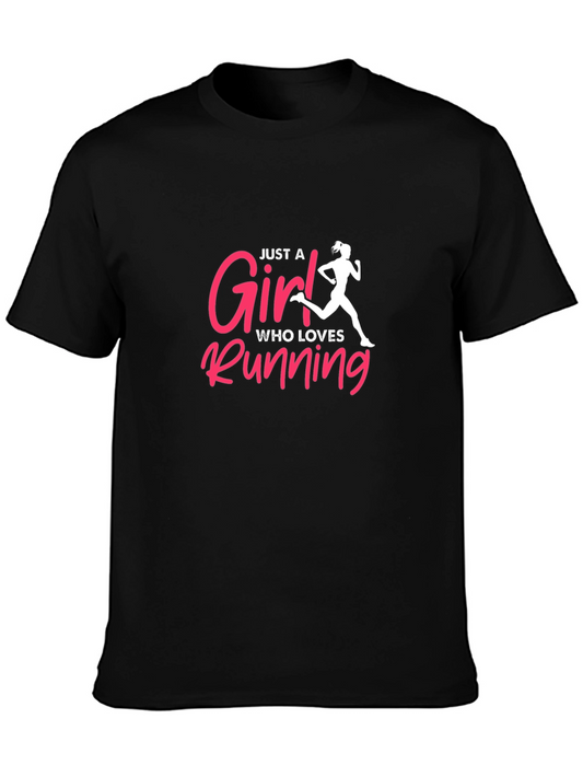 Girl Running T-Shirt - Just a Girl Who Loves Running