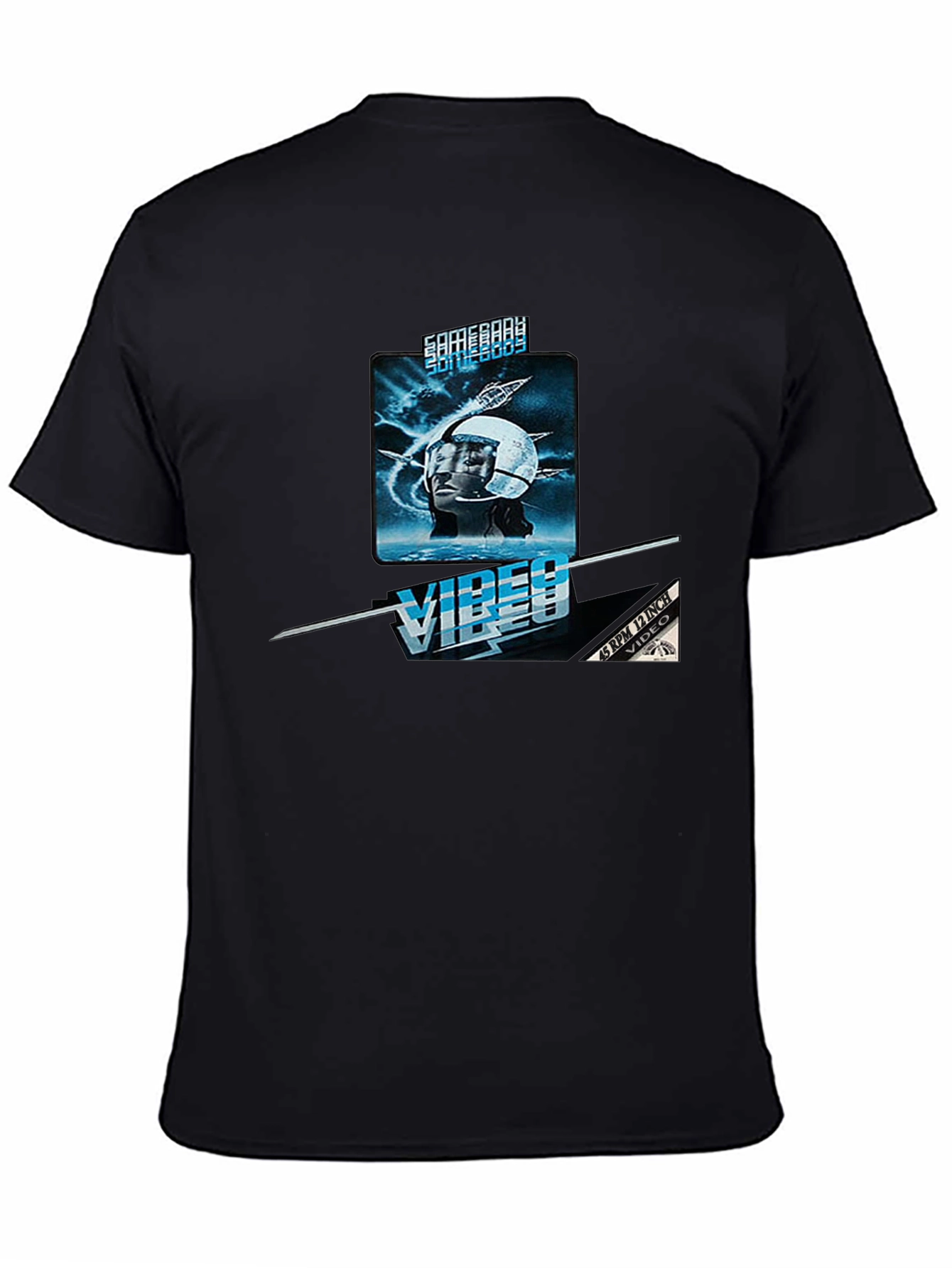 Vibes Video Black Graphic Tee