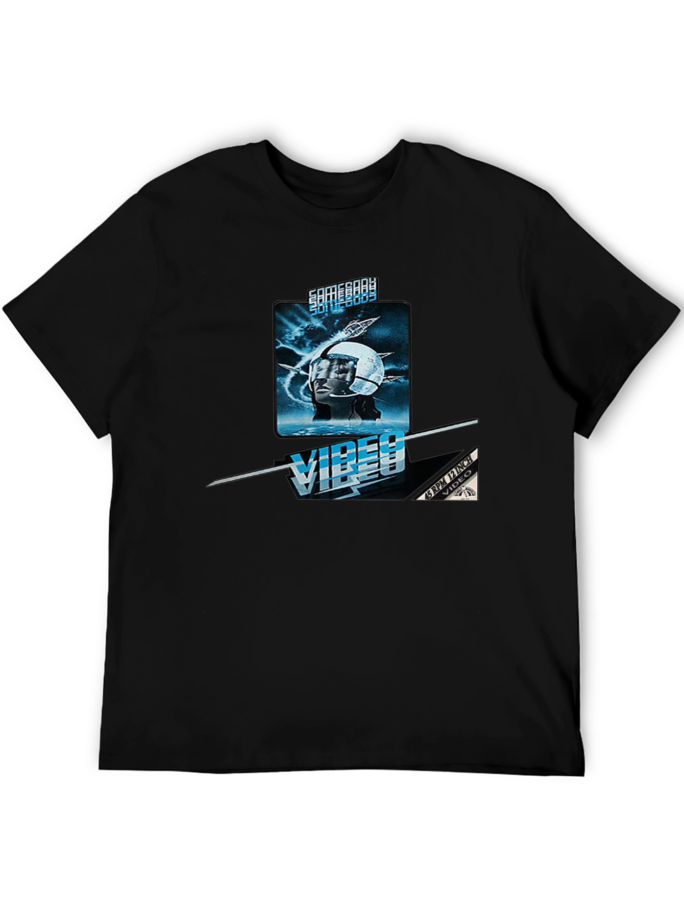 Vibes Video Black Graphic Tee