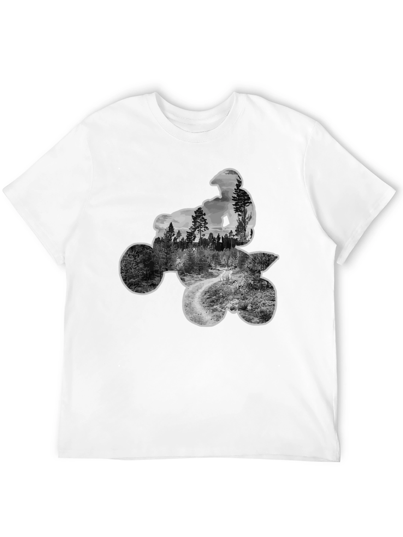 Off-Road ATV Rider Graphic Tee - Black