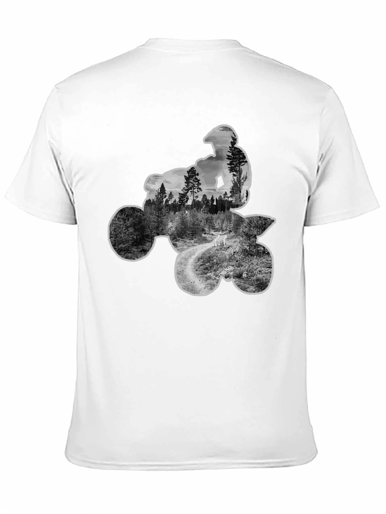 Off-Road ATV Rider Graphic Tee - Black