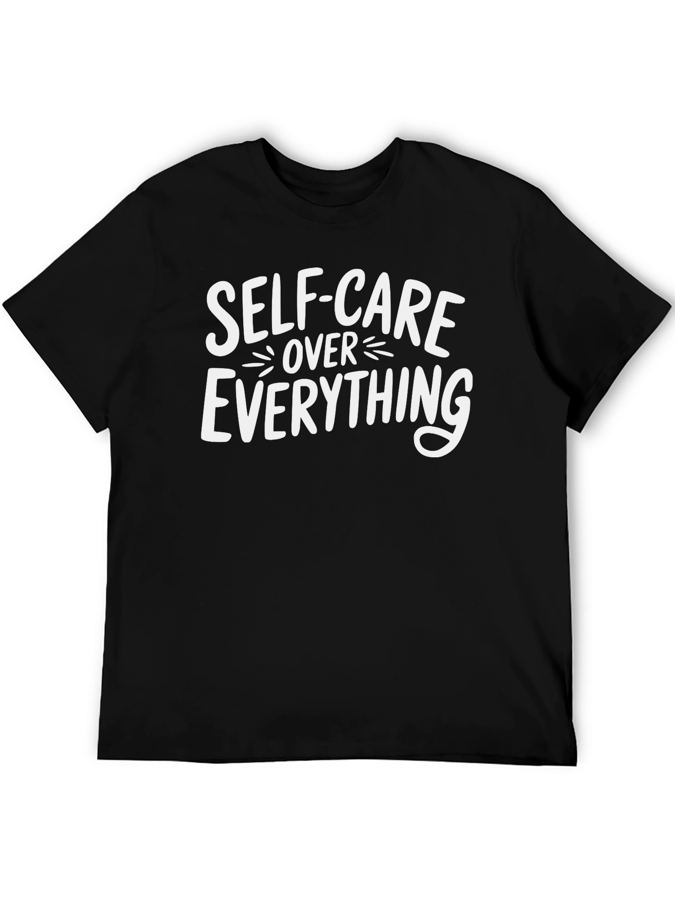 Self-Care Over Everything Black T-Shirt