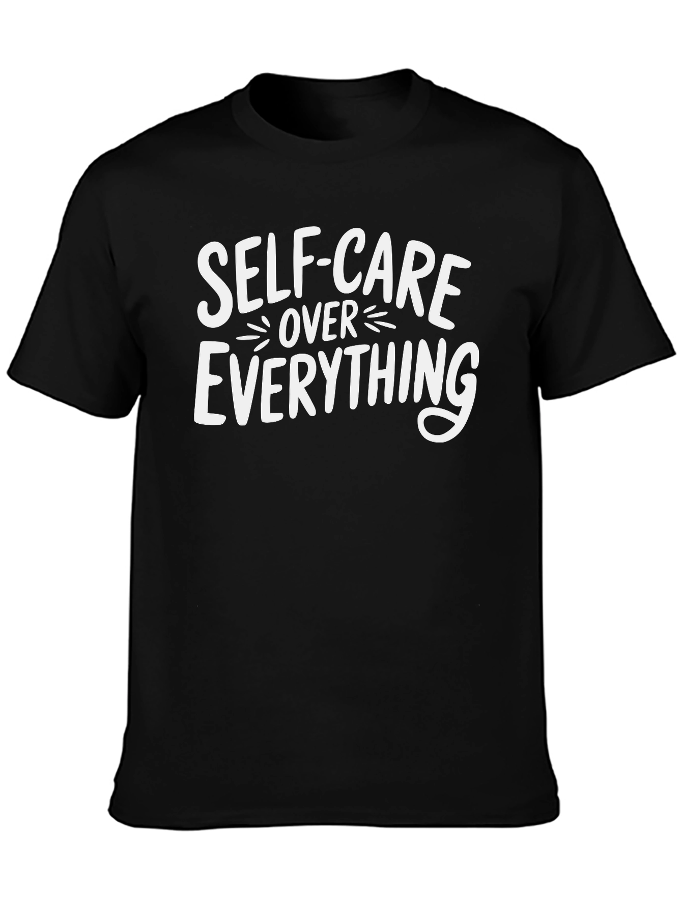 Self-Care Over Everything Black T-Shirt