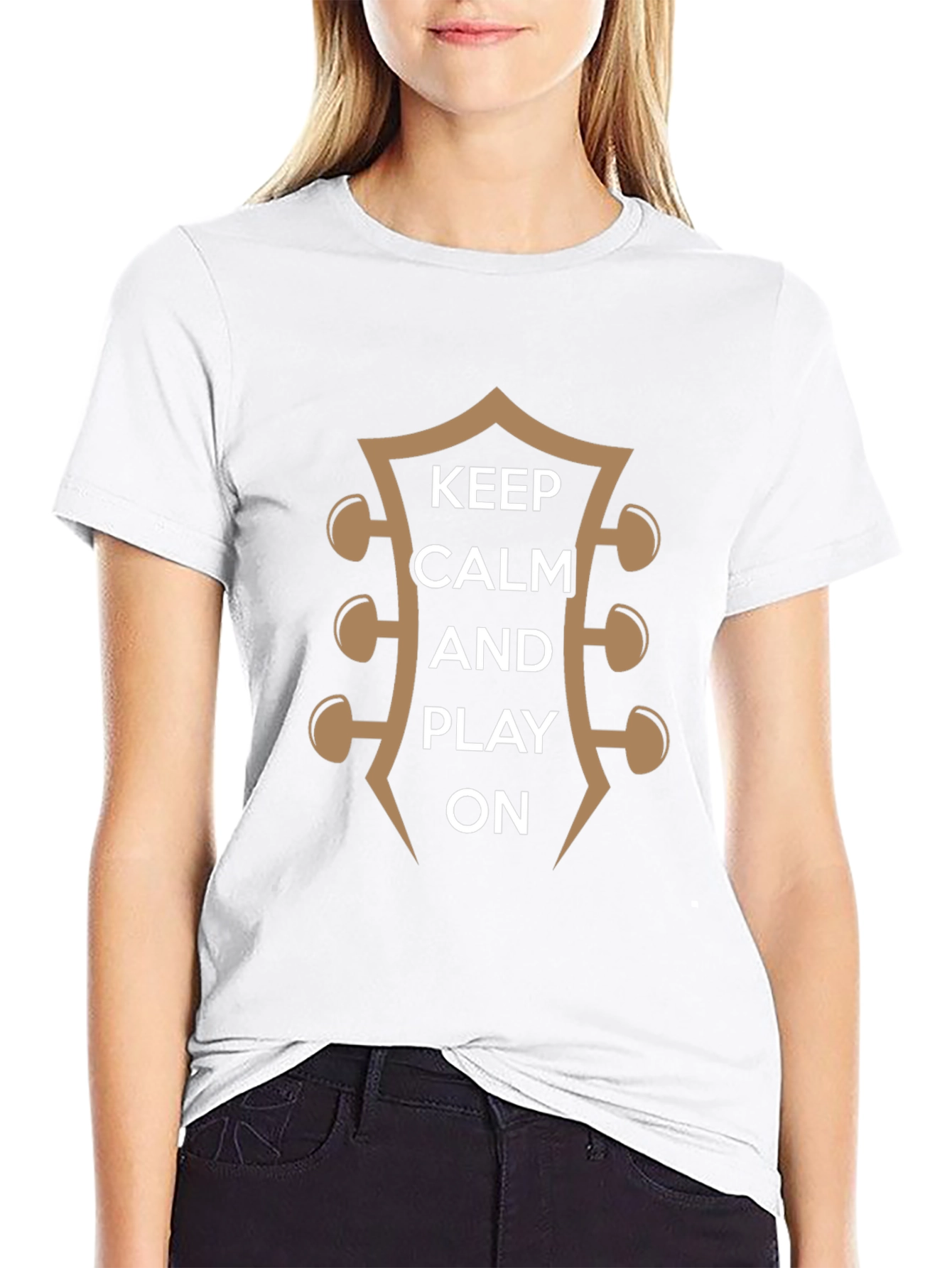 Keep Calm and Play On Guitar T-Shirt