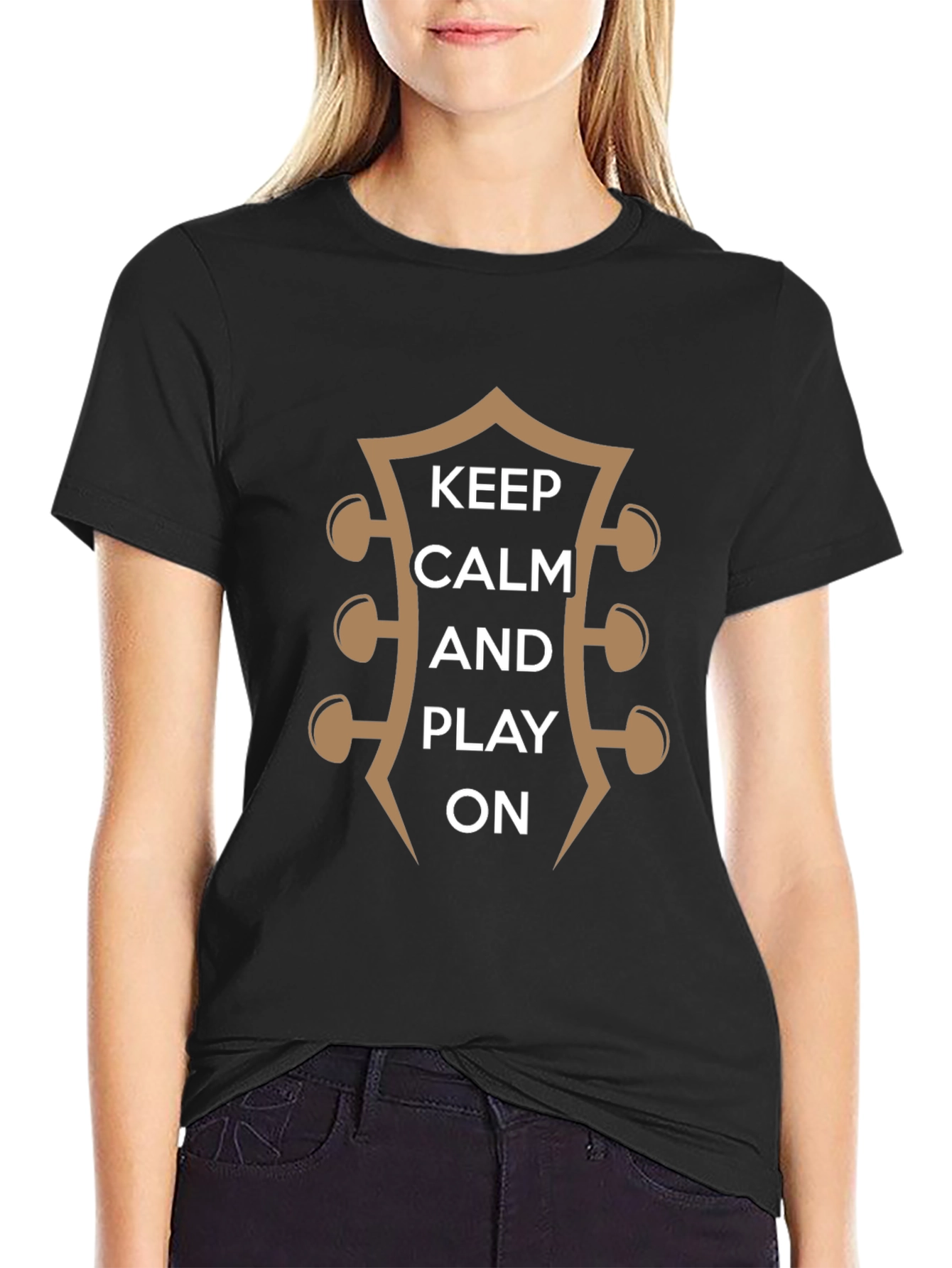 Keep Calm and Play On Guitar T-Shirt