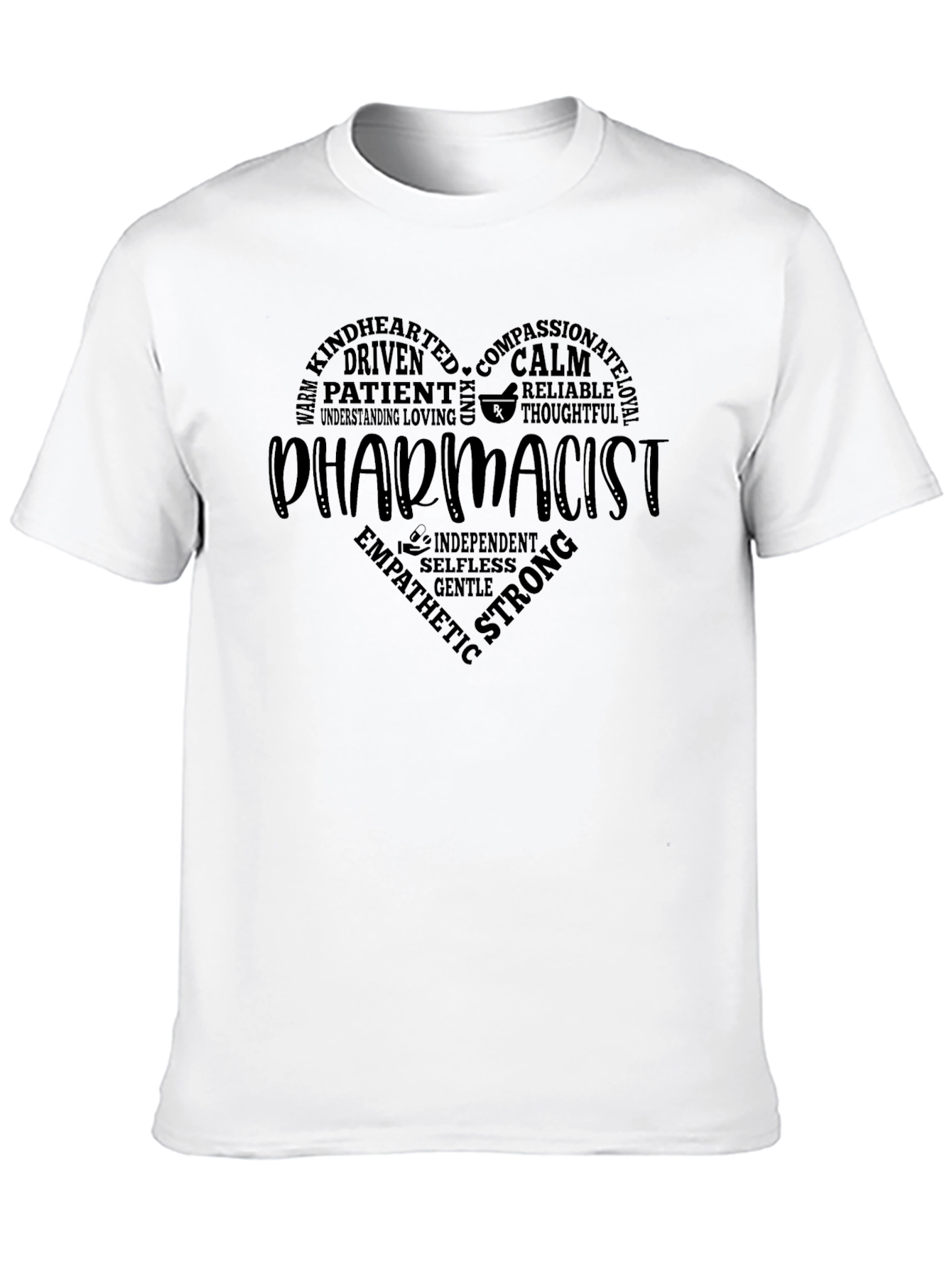 Pharmacist Heart Word T-Shirt - Appreciation Tee