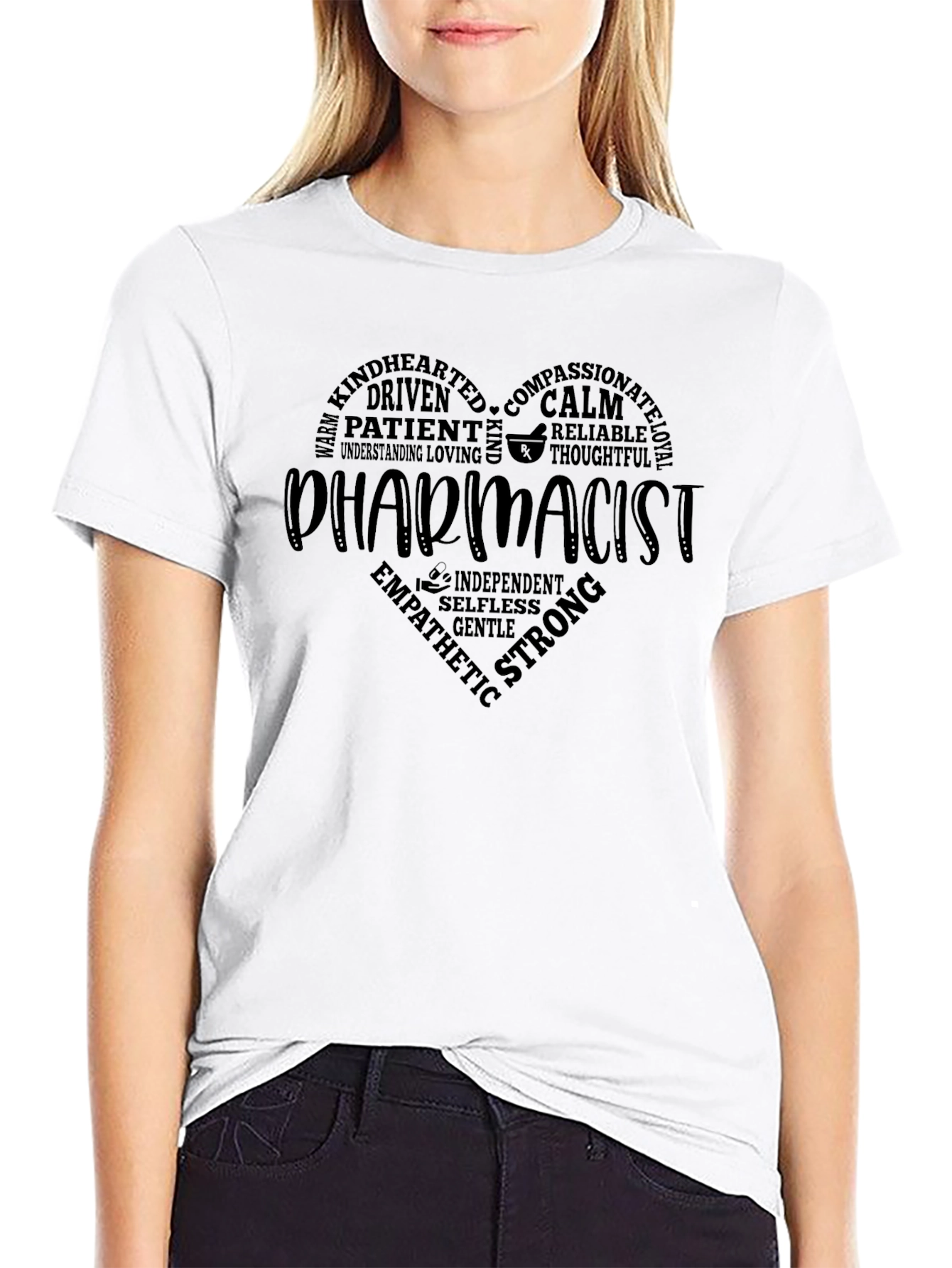 Pharmacist Heart Word T-Shirt - Appreciation Tee