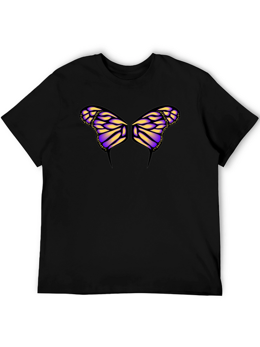 Butterfly Wings Graphic Black T-Shirt