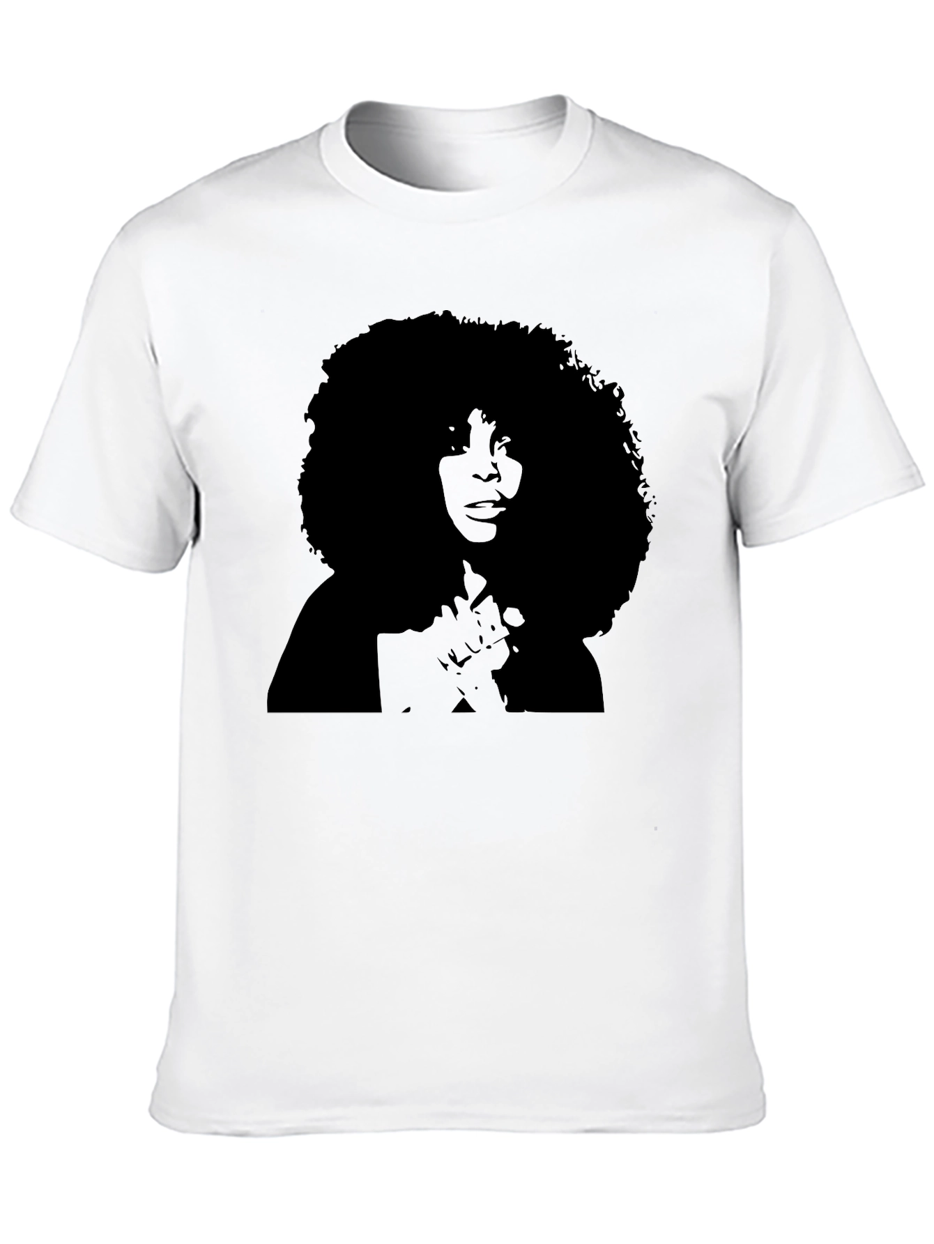 Retro Afro Silhouette Tee - Classic Style