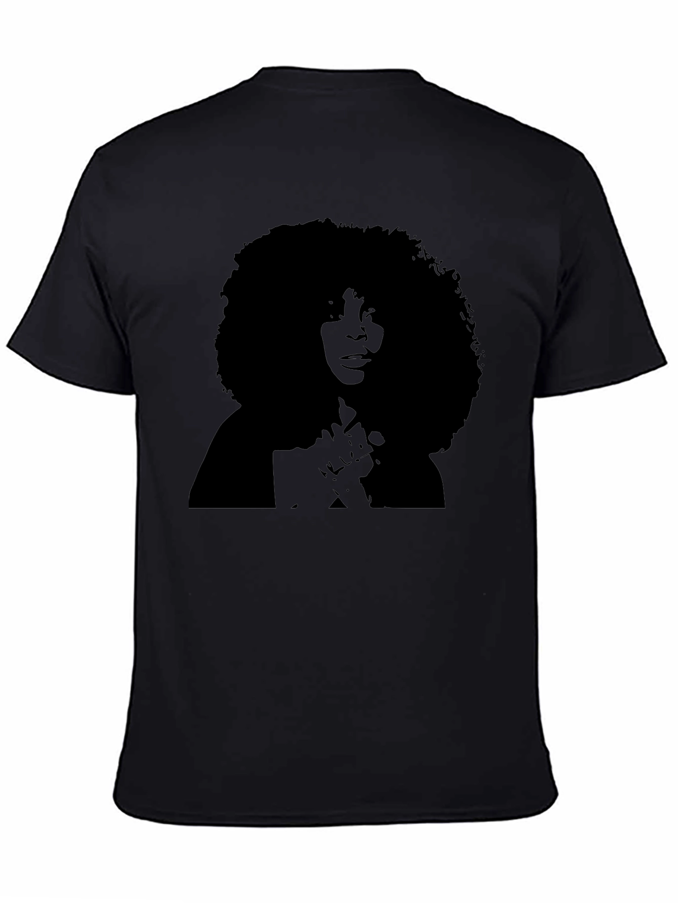 Retro Afro Silhouette Tee - Classic Style