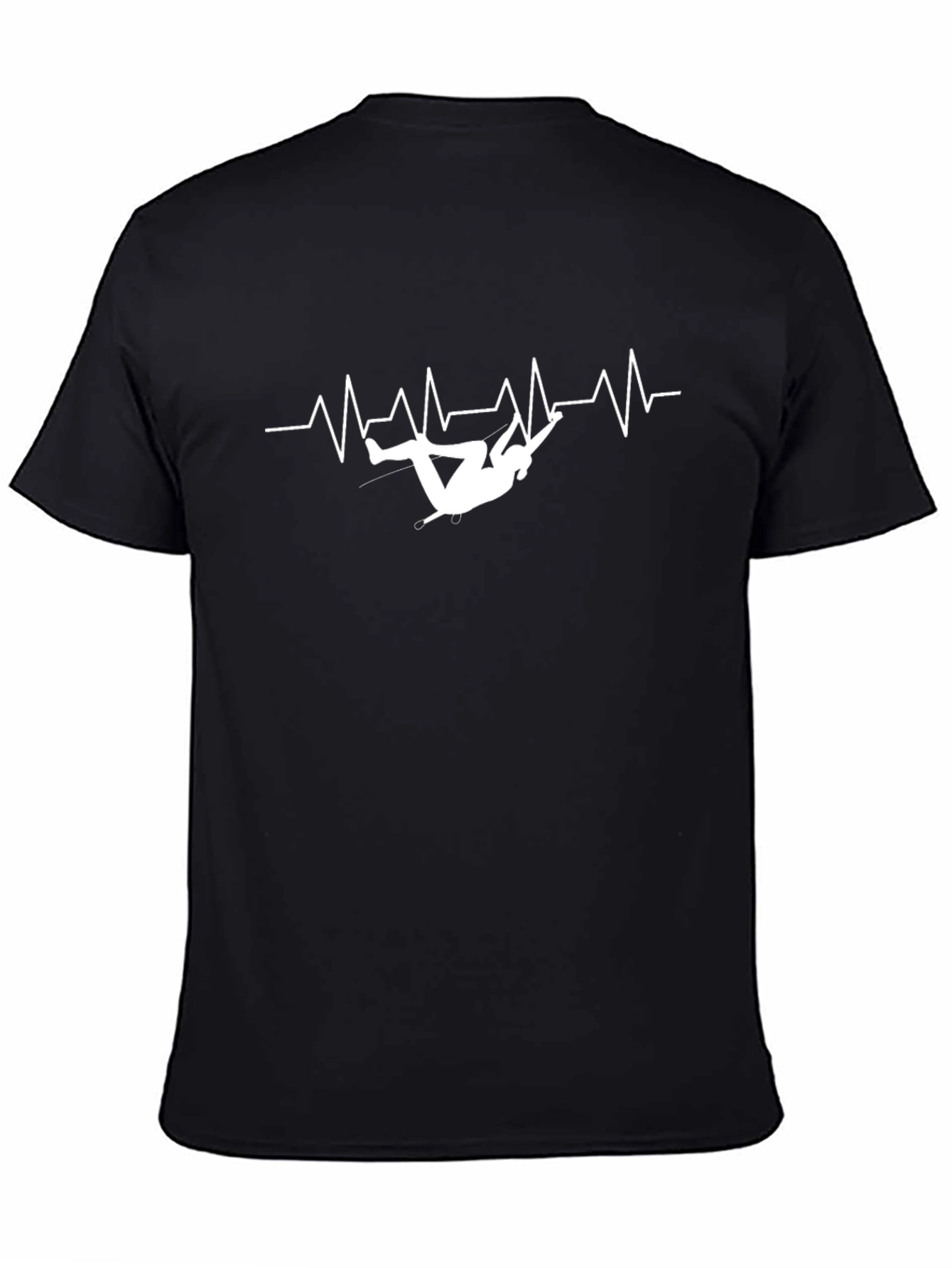 Climbing Heartbeat Black T-Shirt