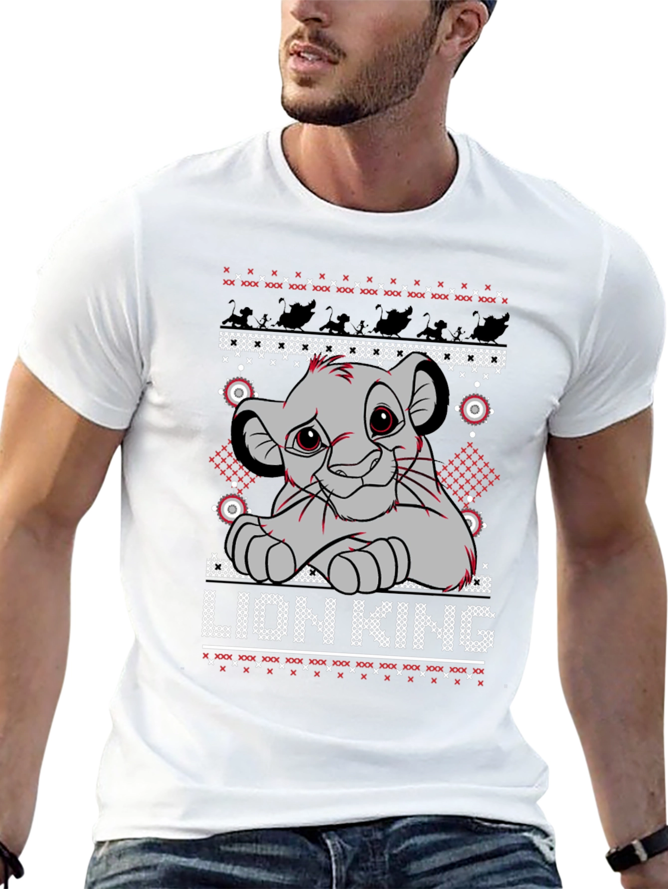 Lion King Simba Ugly Christmas Sweater T-Shirt