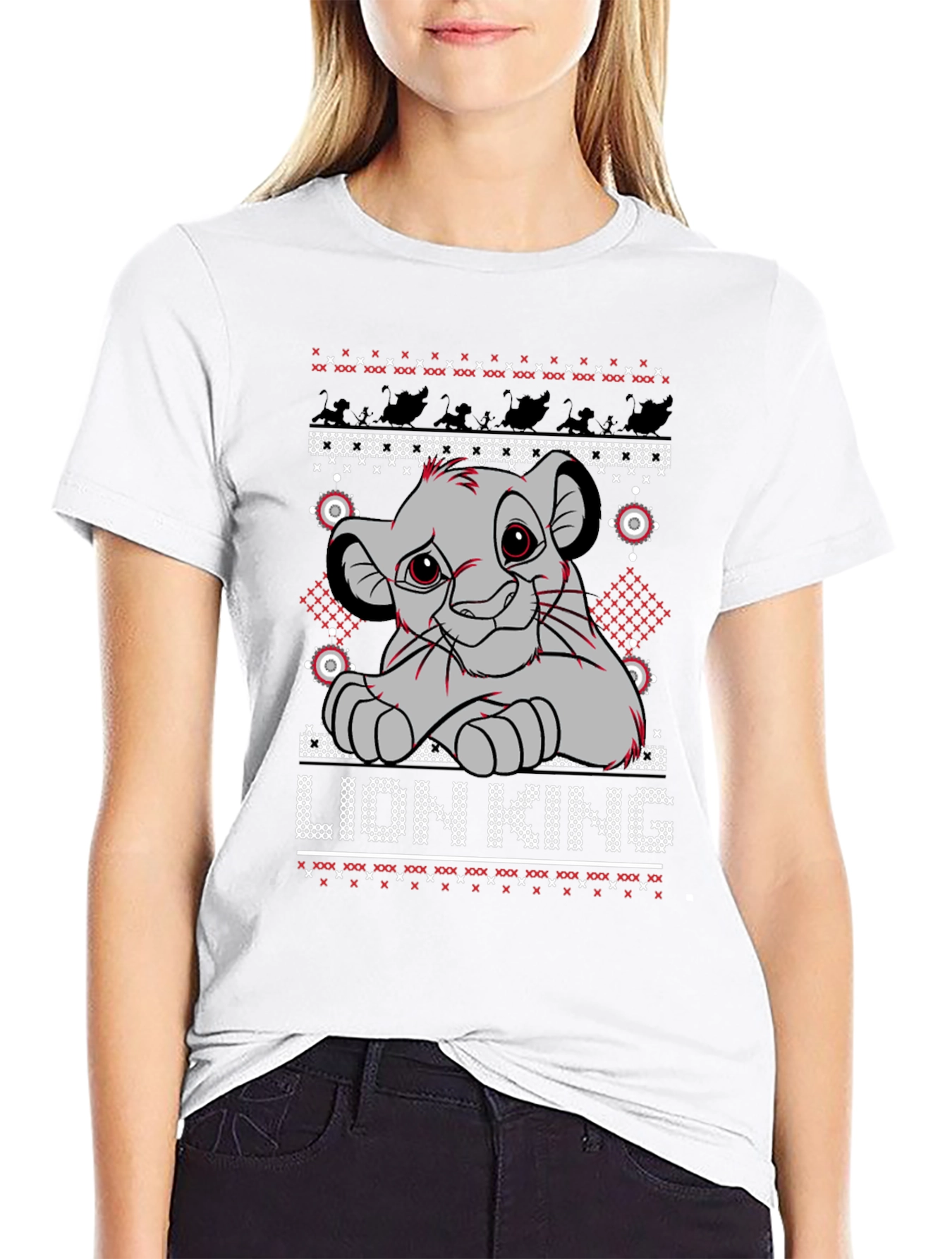 Lion King Simba Ugly Christmas Sweater T-Shirt