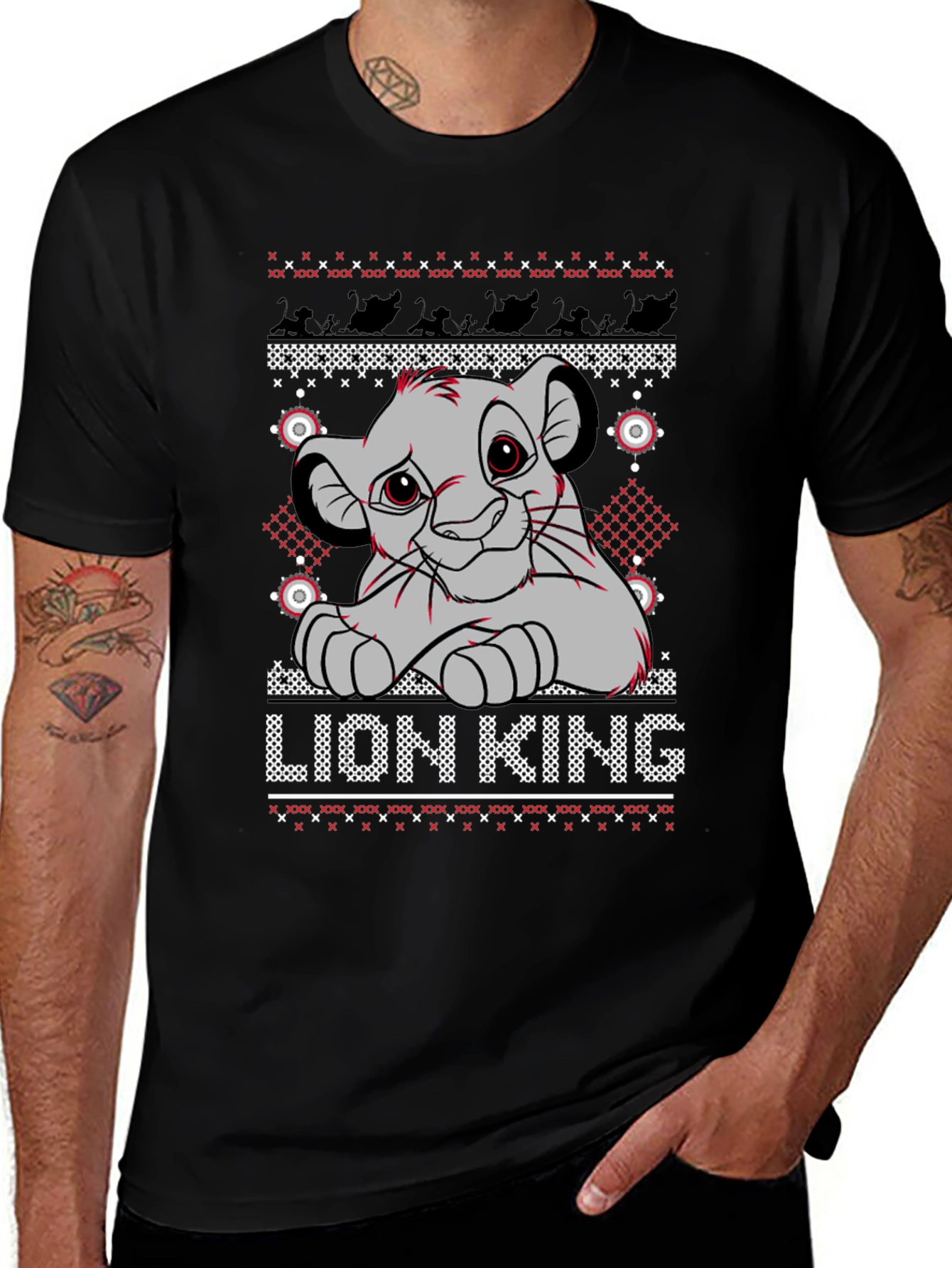 Lion King Simba Ugly Christmas Sweater T-Shirt