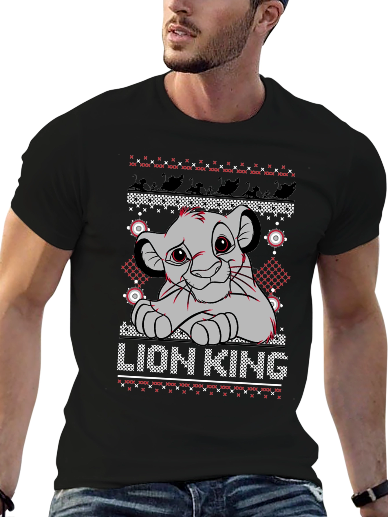 Lion King Simba Ugly Christmas Sweater T-Shirt