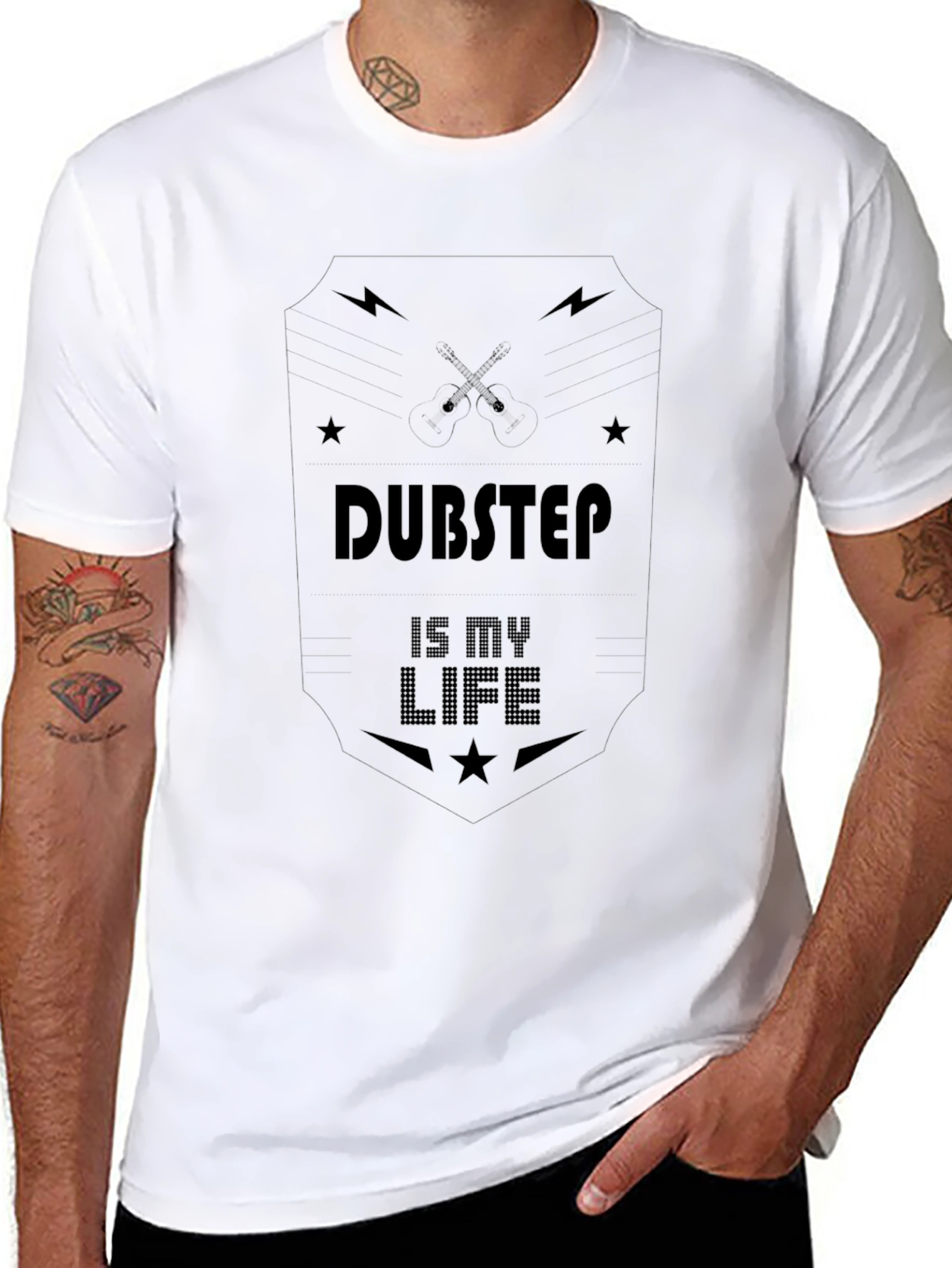 Dubstep is my life - Black Tee