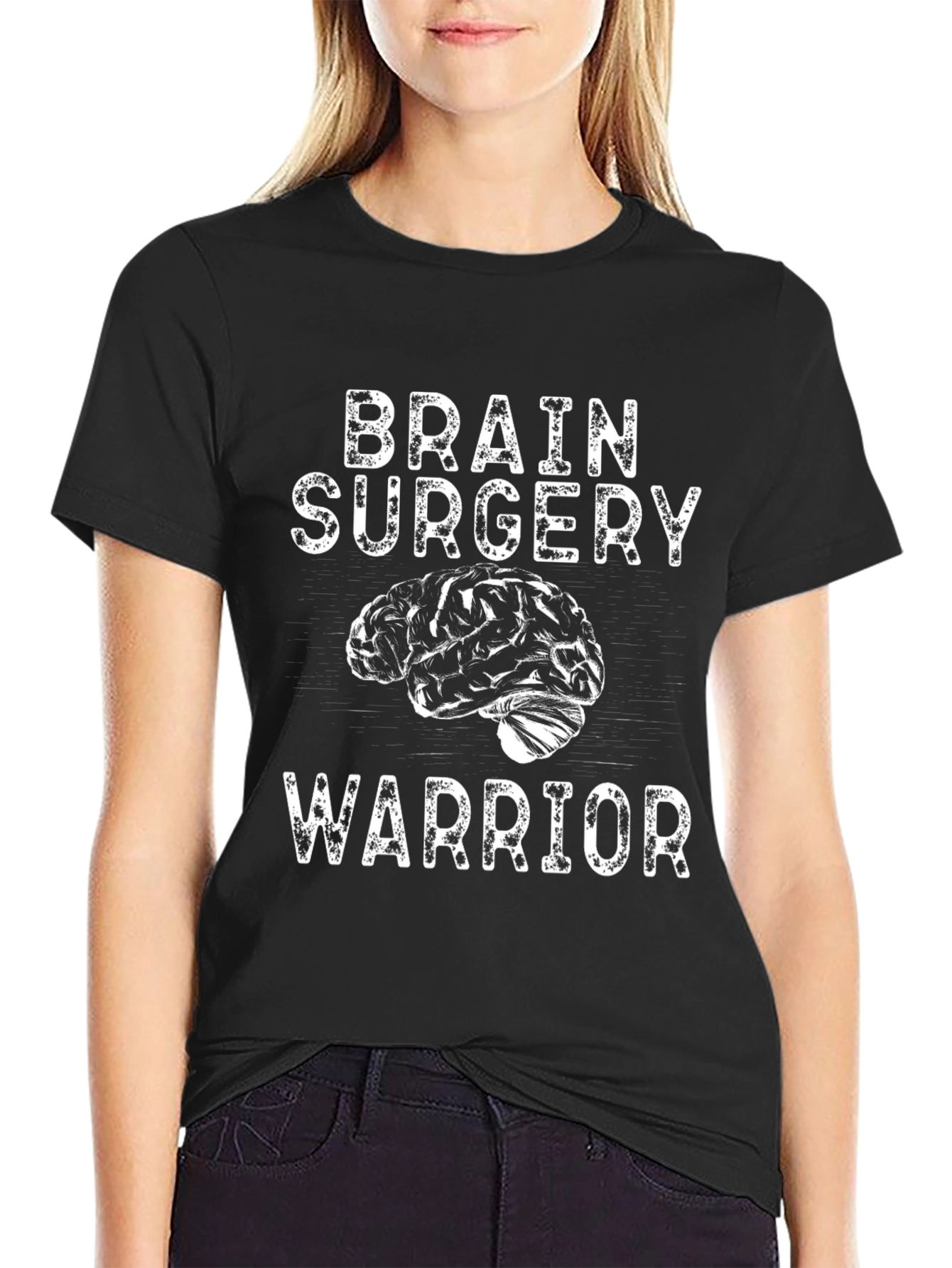 Brain Surgery Warrior Graphic T-Shirt