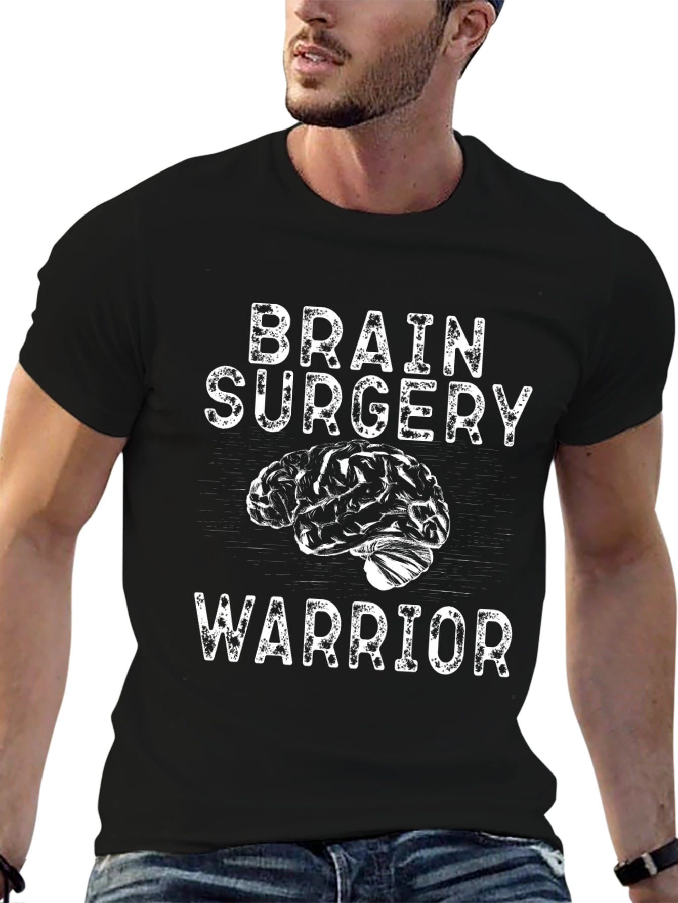 Brain Surgery Warrior Graphic T-Shirt