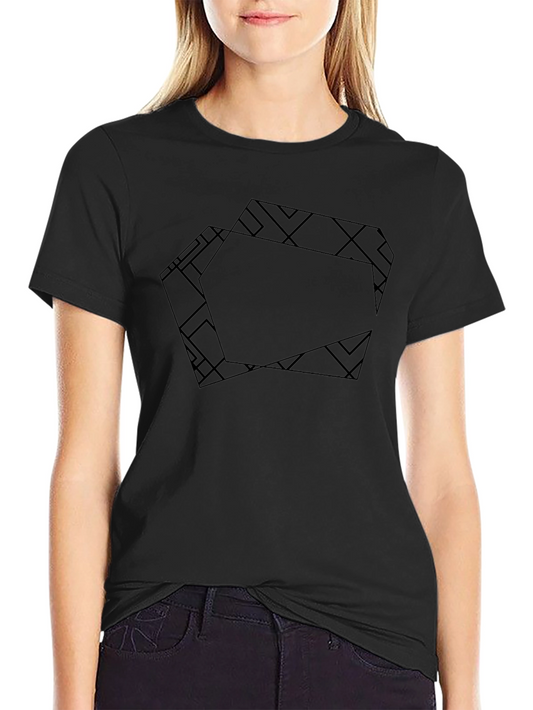 Geometric Pattern Black T-Shirt