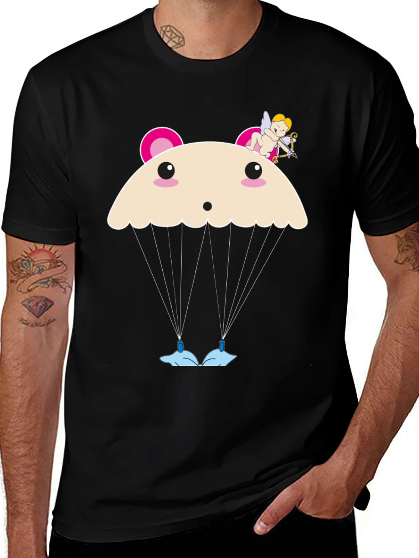 Cute Bear Parachute T-Shirt