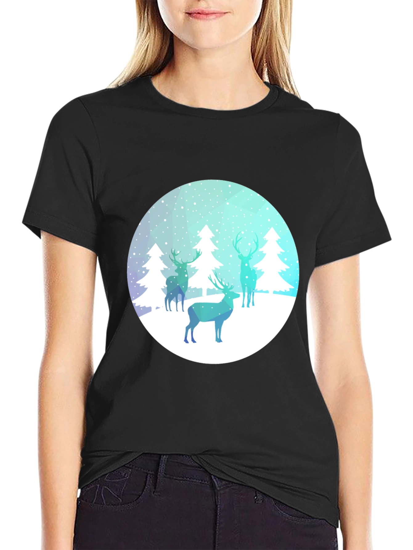 Winter Deer Graphic Tee