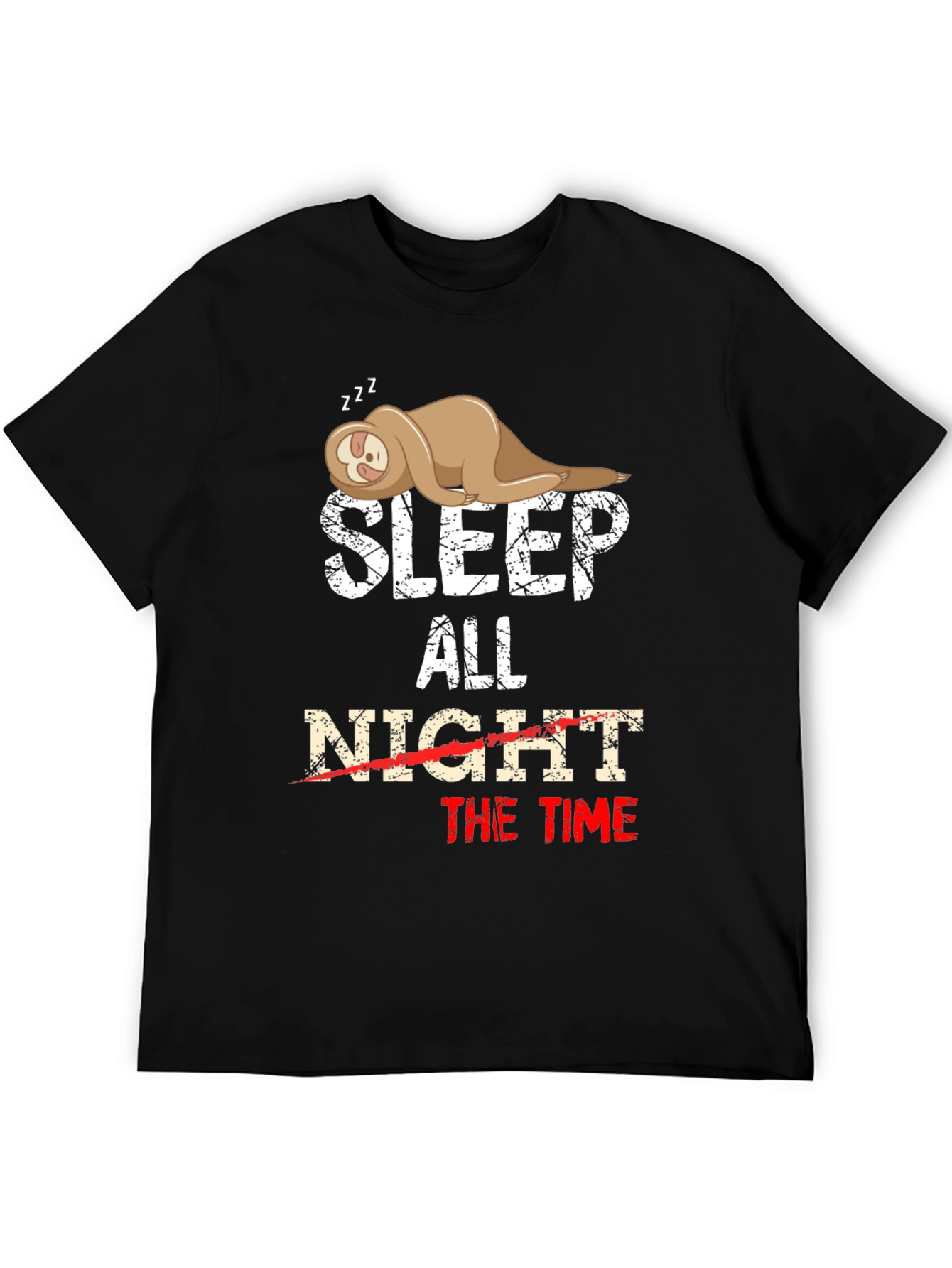 Sleep All The Time Sloth Graphic Tee