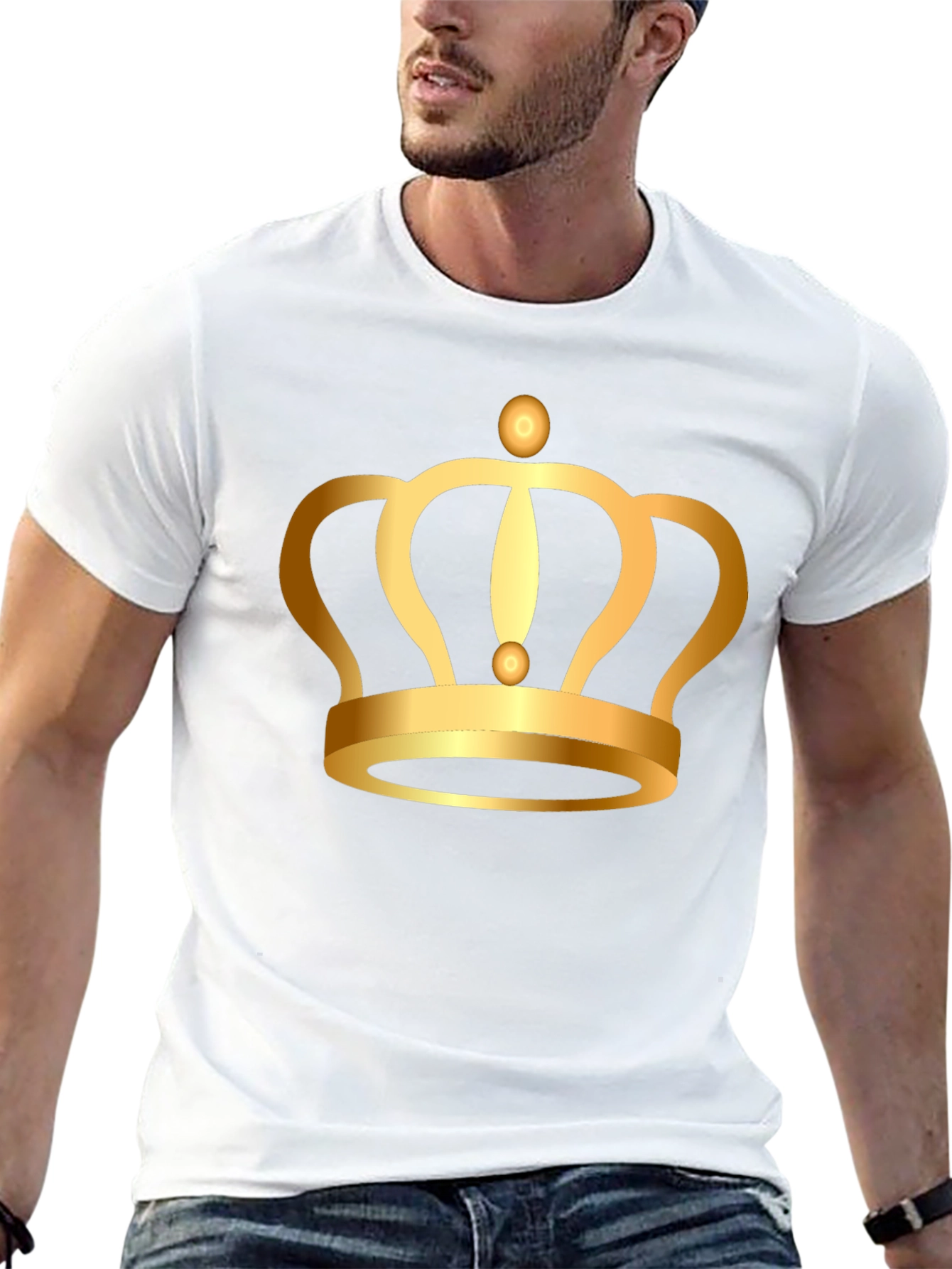 Golden Crown Graphic Tee - King Style