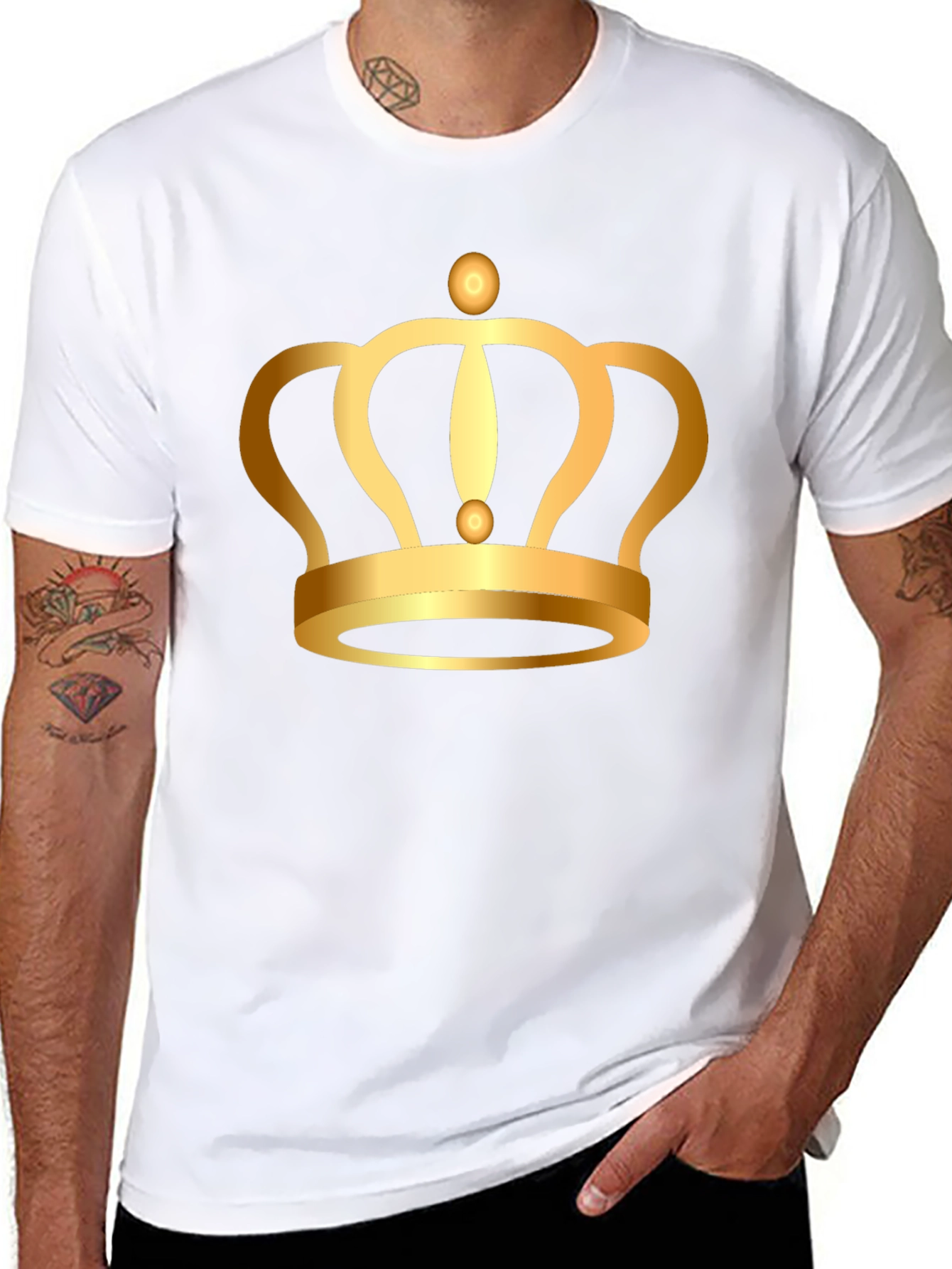 Golden Crown Graphic Tee - King Style