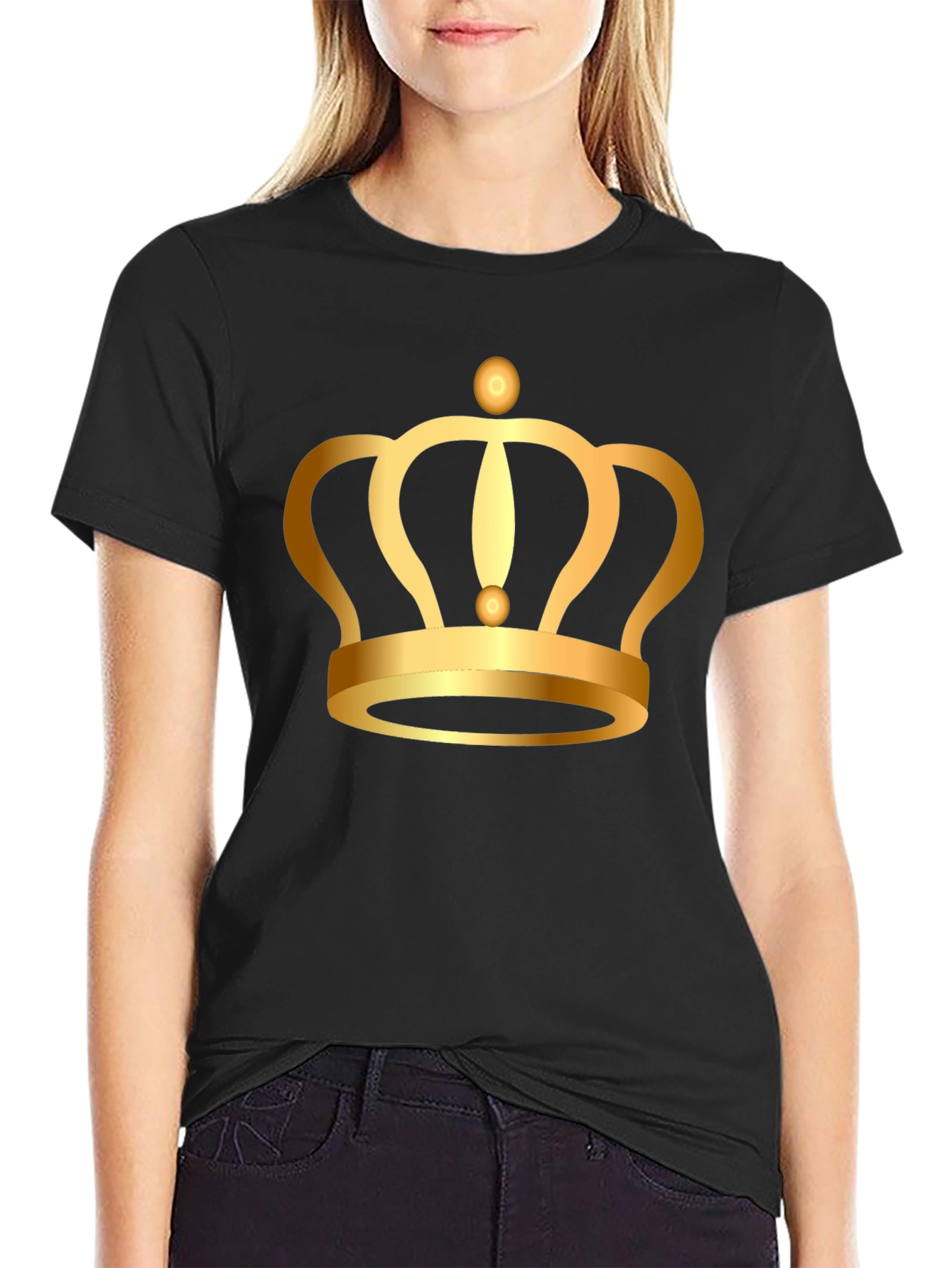 Golden Crown Graphic Tee - King Style