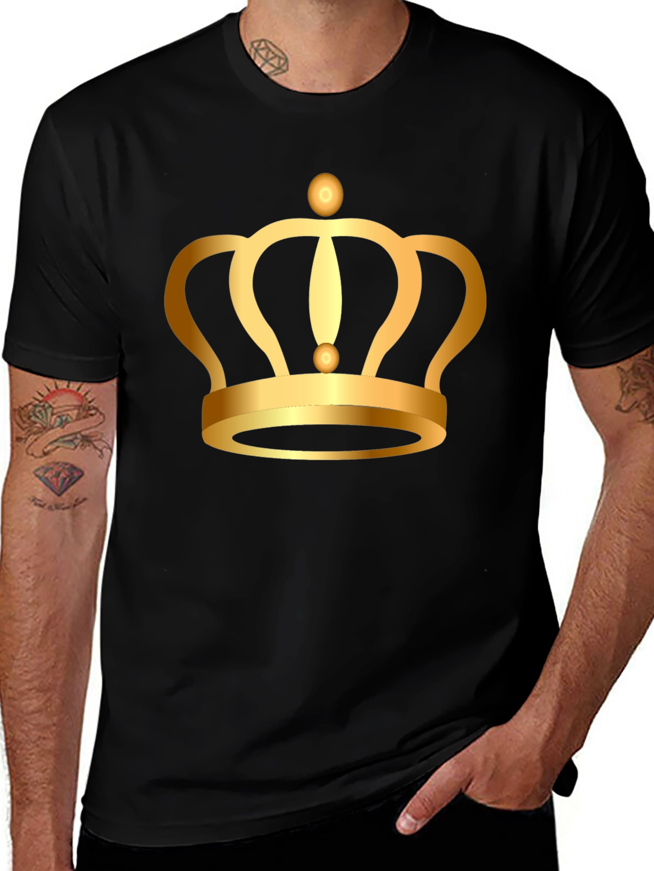 Golden Crown Graphic Tee - King Style