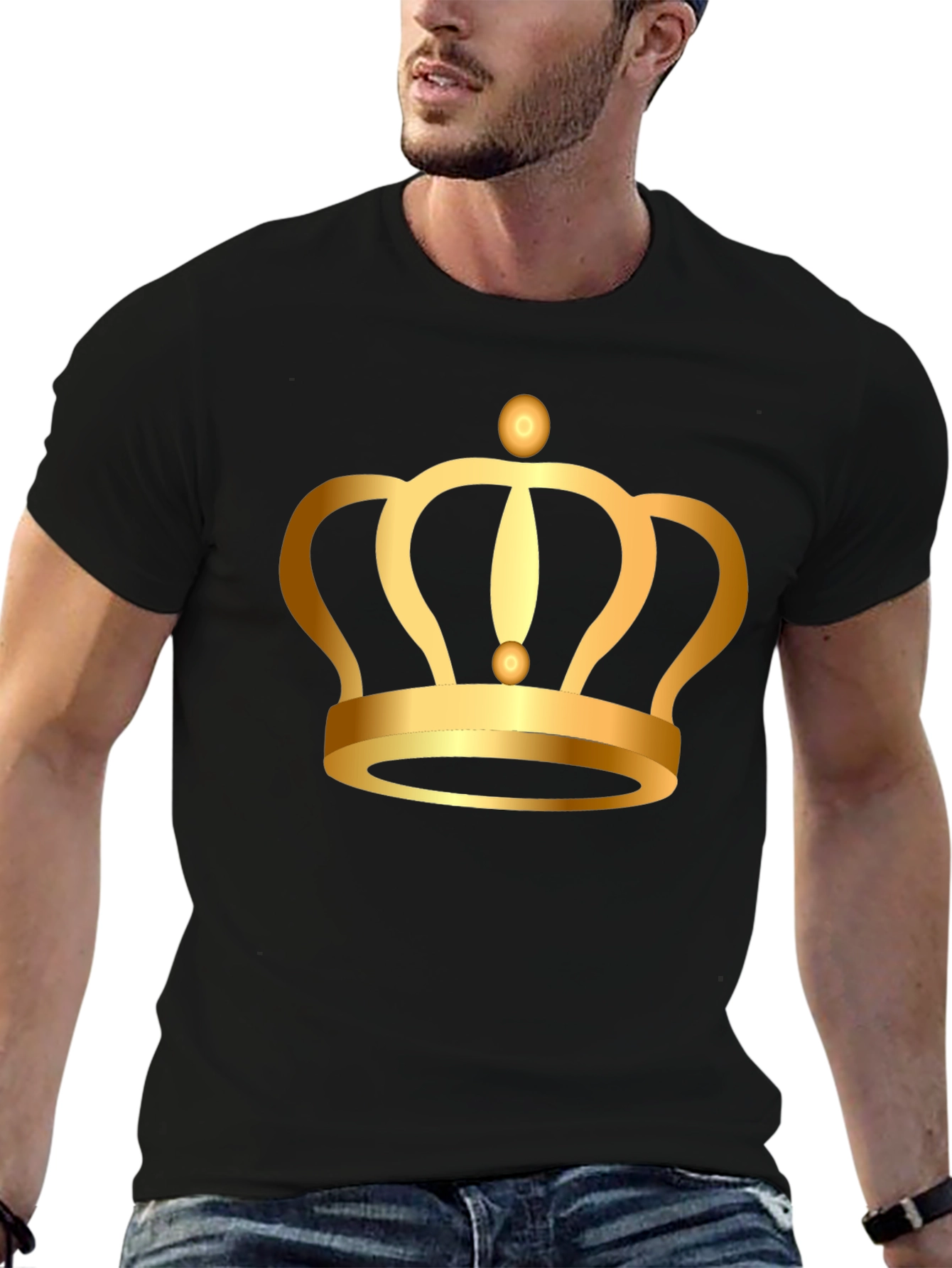 Golden Crown Graphic Tee - King Style